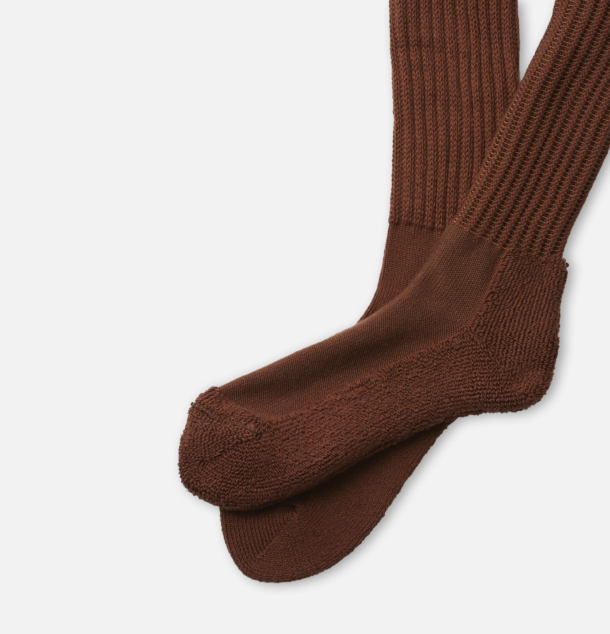 Rototo Loose Pile Socks Chocolate
