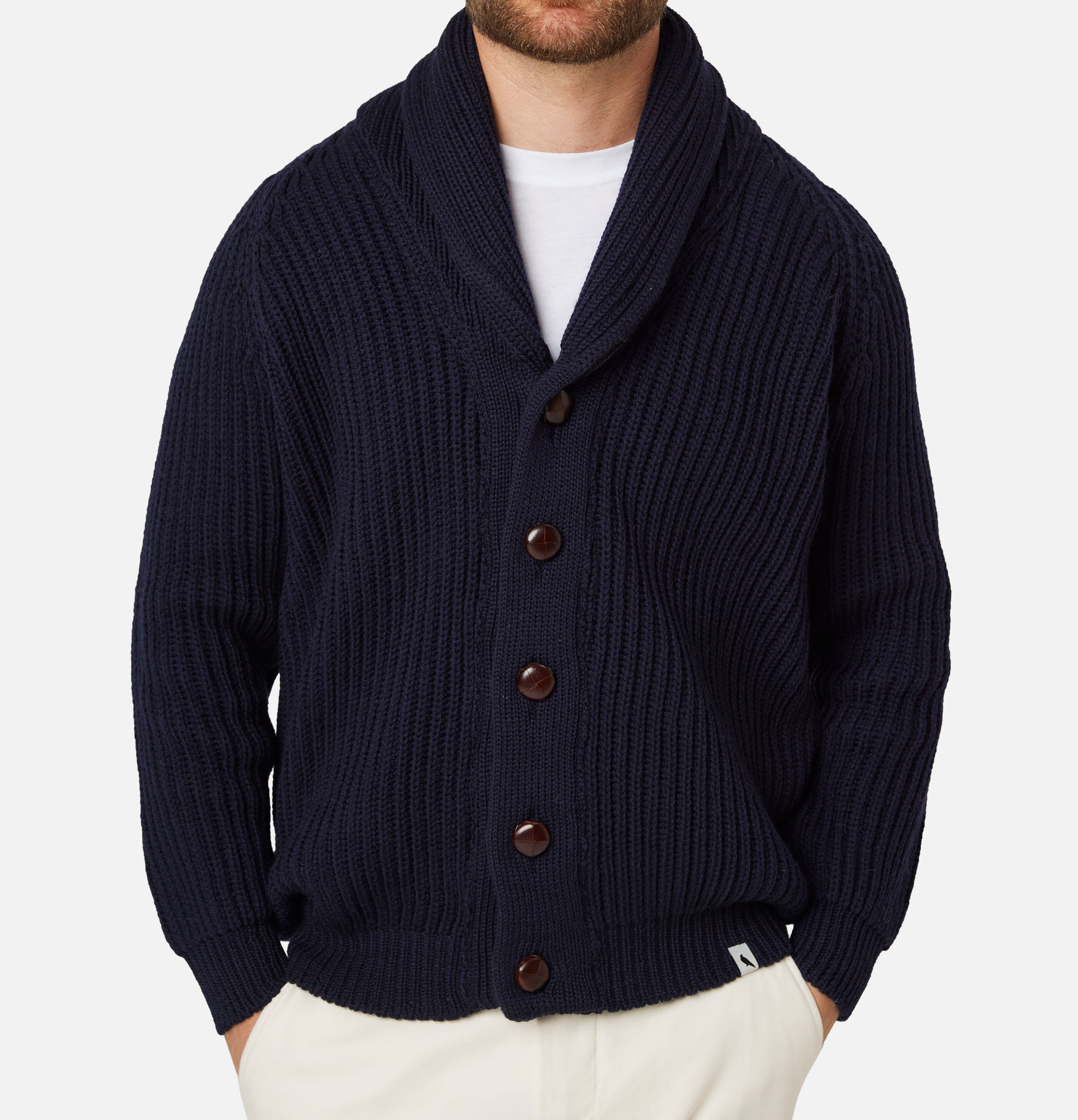 Wilkinson Cardigan Wool Navy