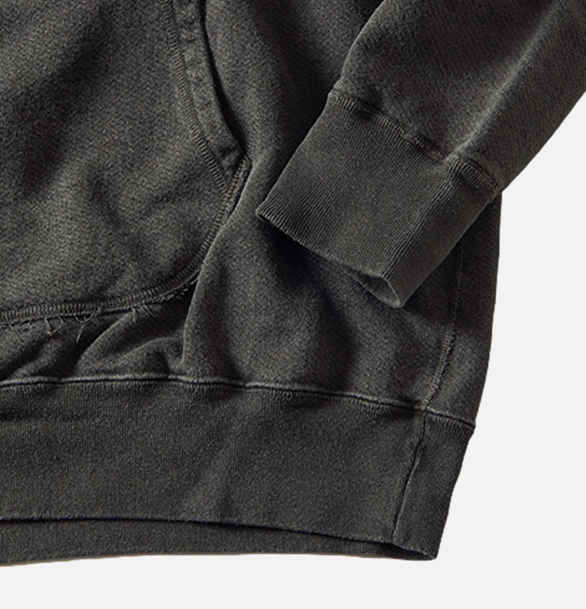Good On Japan Pullover Hooded Sweat Pigment Dyed Black