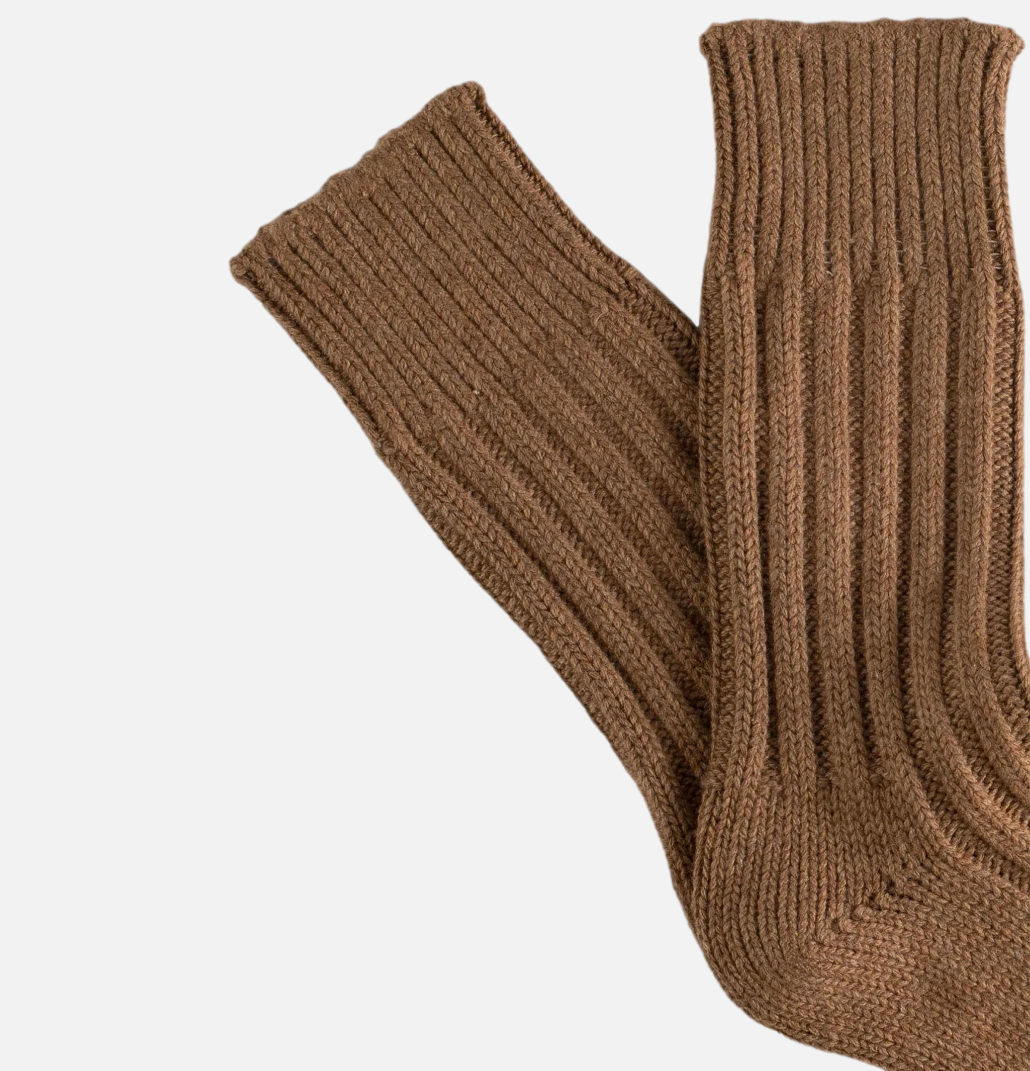 Thunders Love Solid Wool Socks Camel