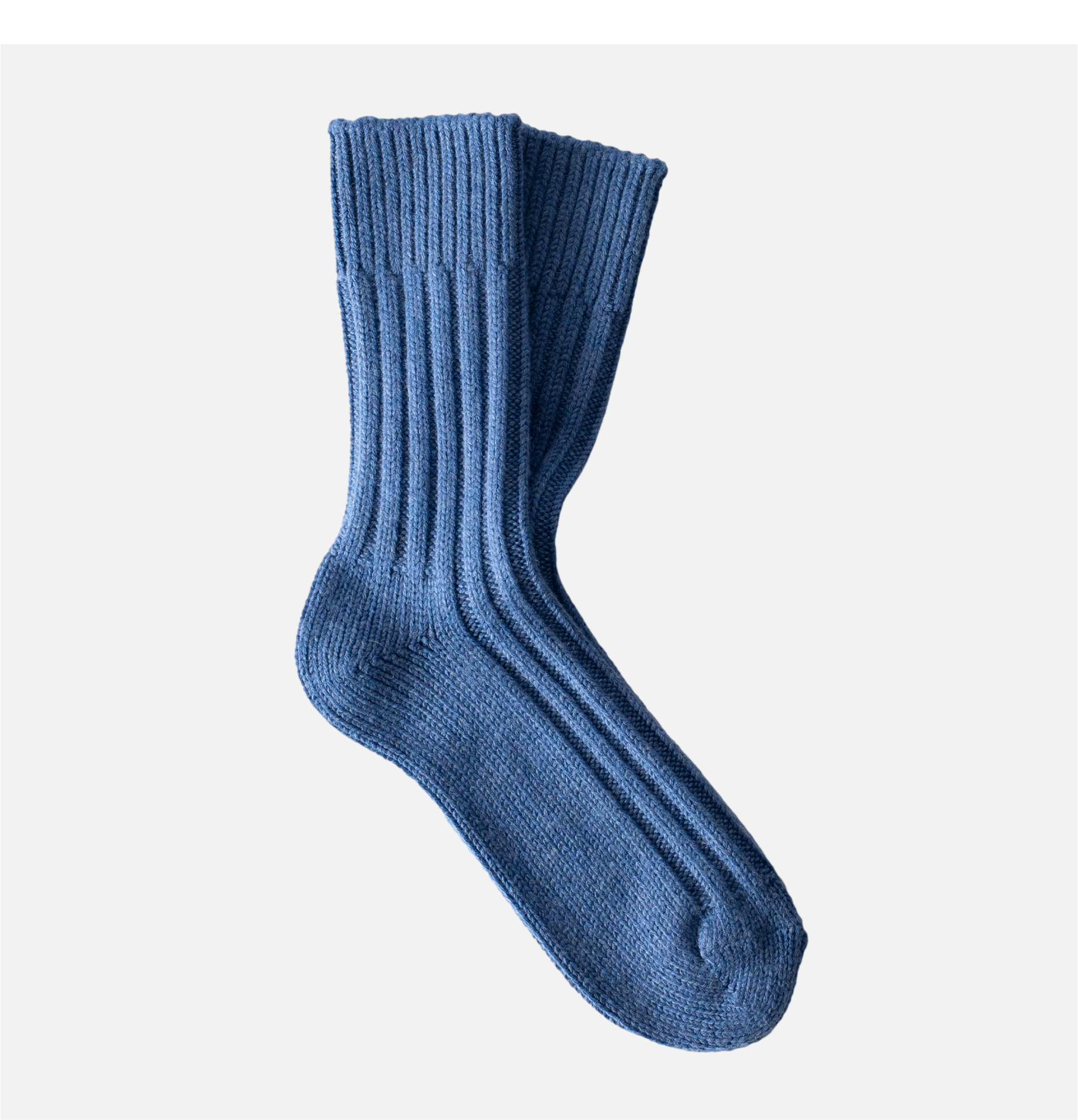 Thunders Love Solid Wool Socks Light Blue