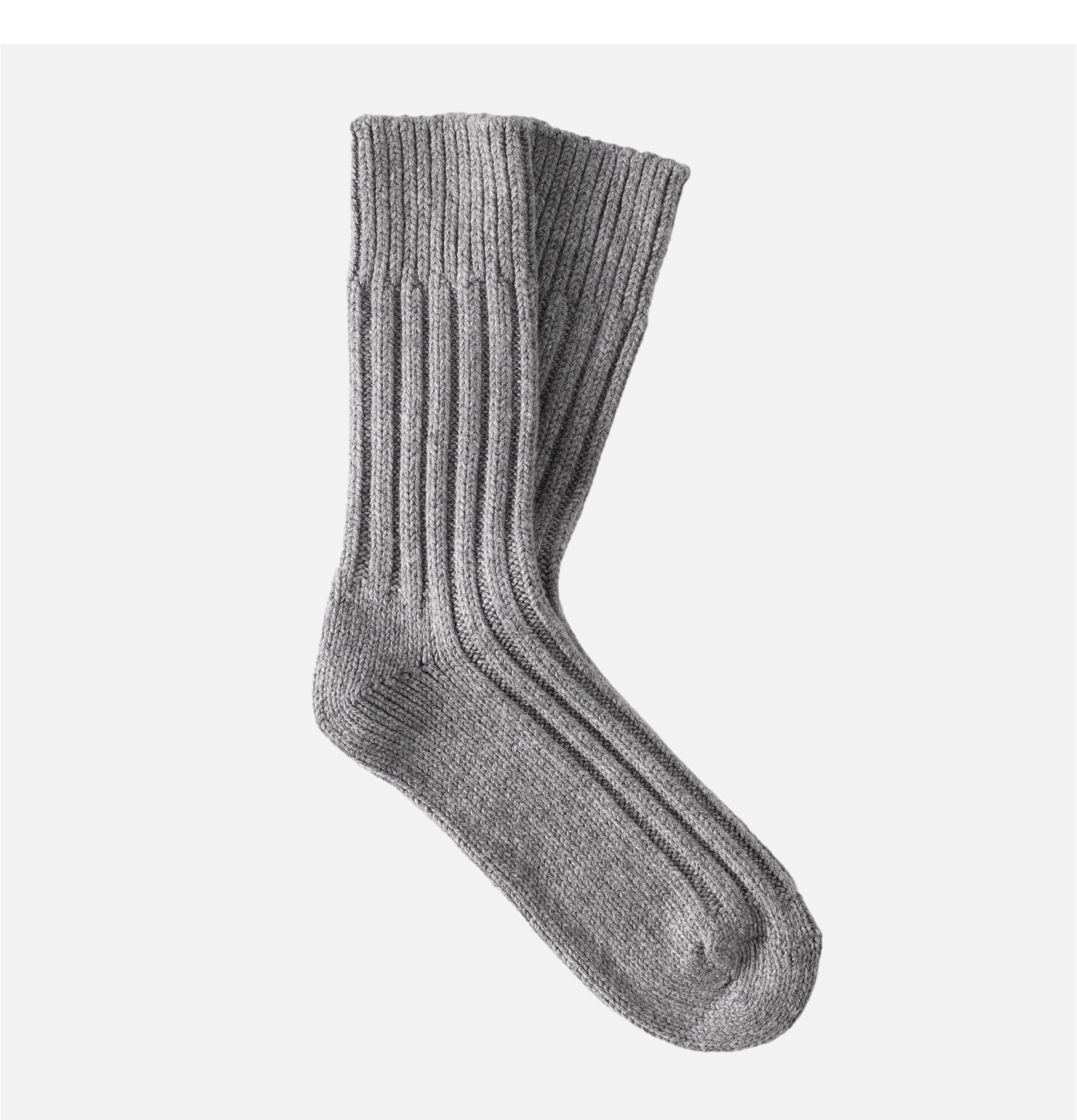 Thunders Love Solid Wool Socks Ash Grey