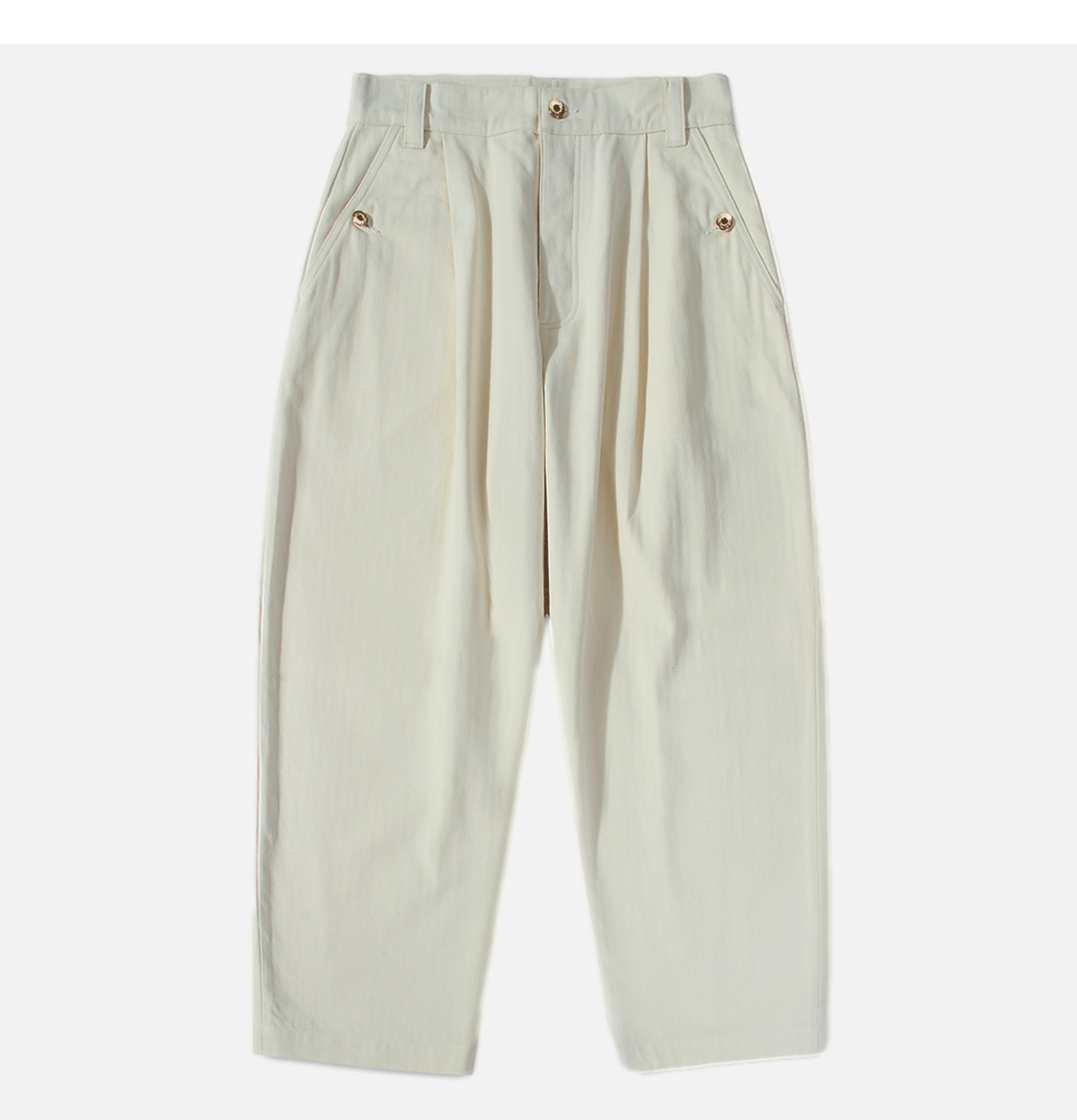 Standard Types Naval Button Pants Neutral