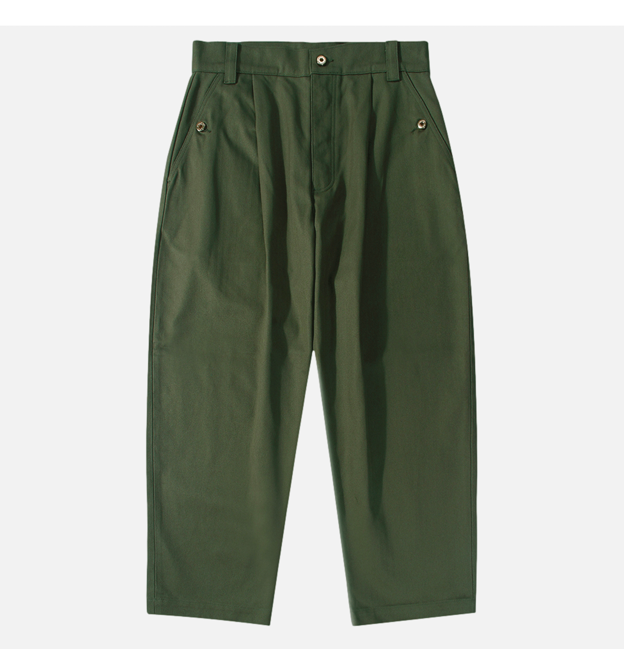 Standard Types Naval Button Pants Green