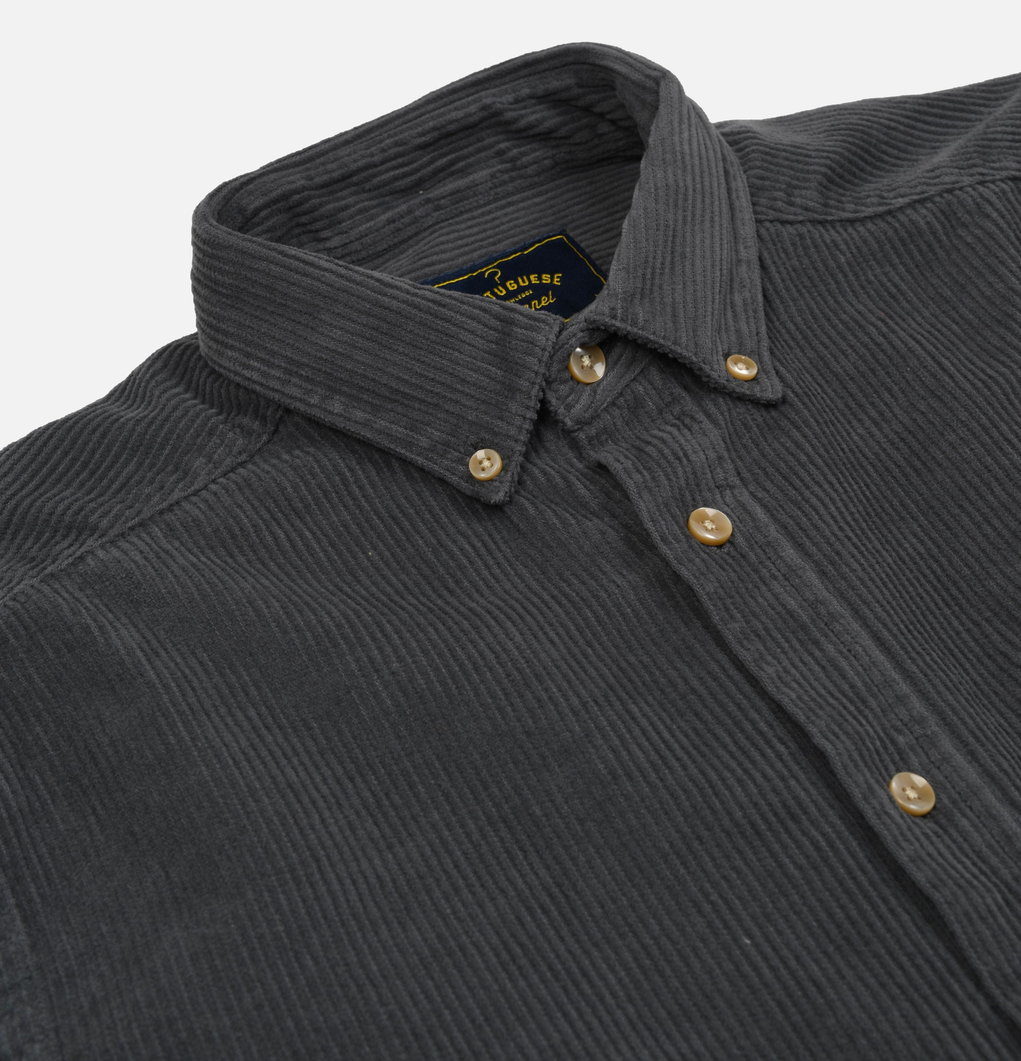 Portuguese Flannel Shirt Lobo Anthracite