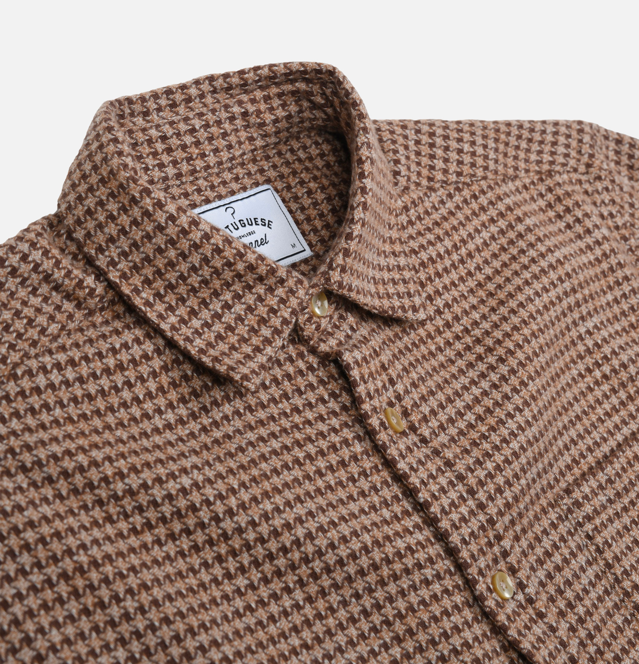 Portuguese Flannel Chemise Abstract Marron
