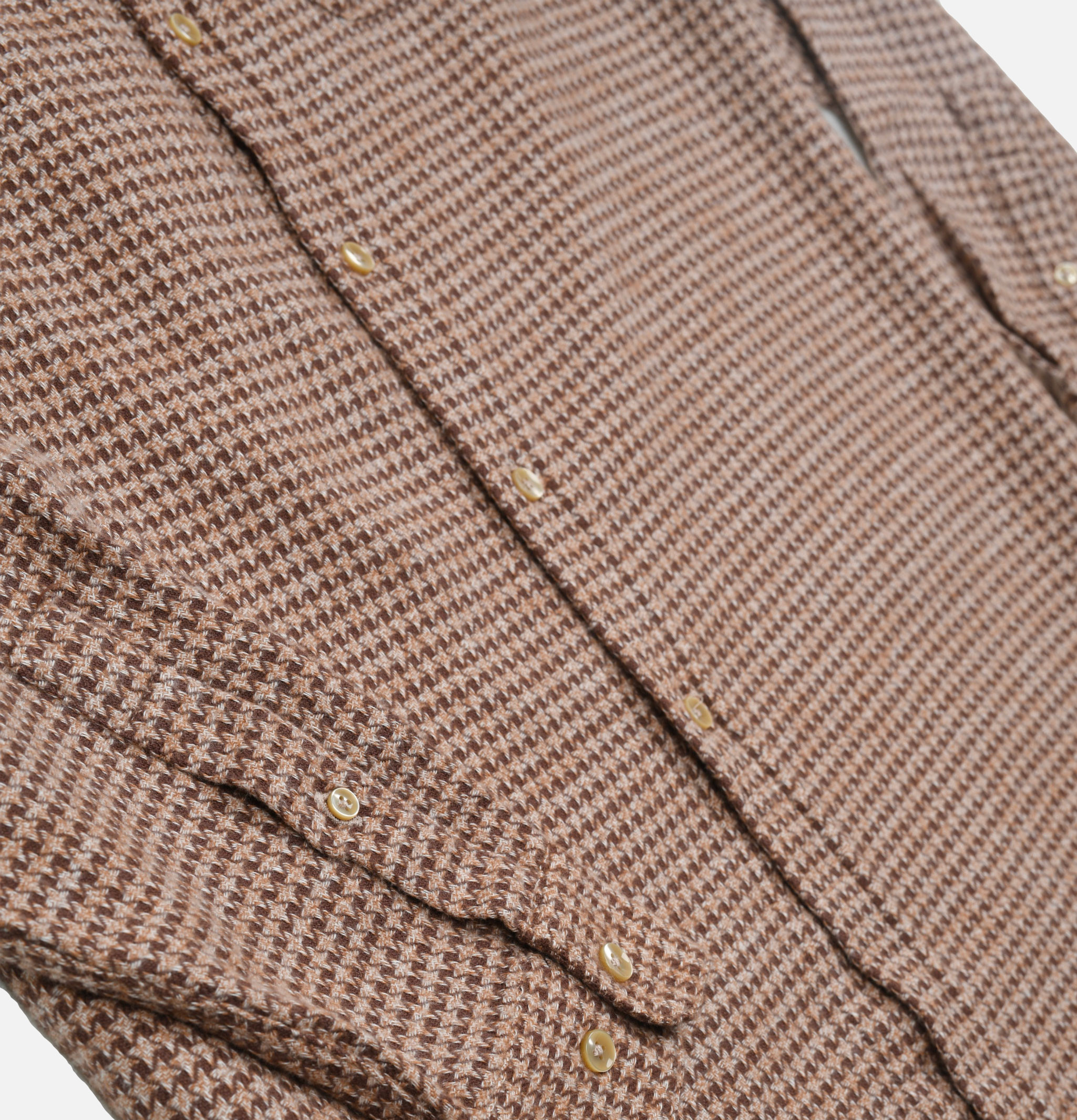 Portuguese Flannel Chemise Abstract Marron