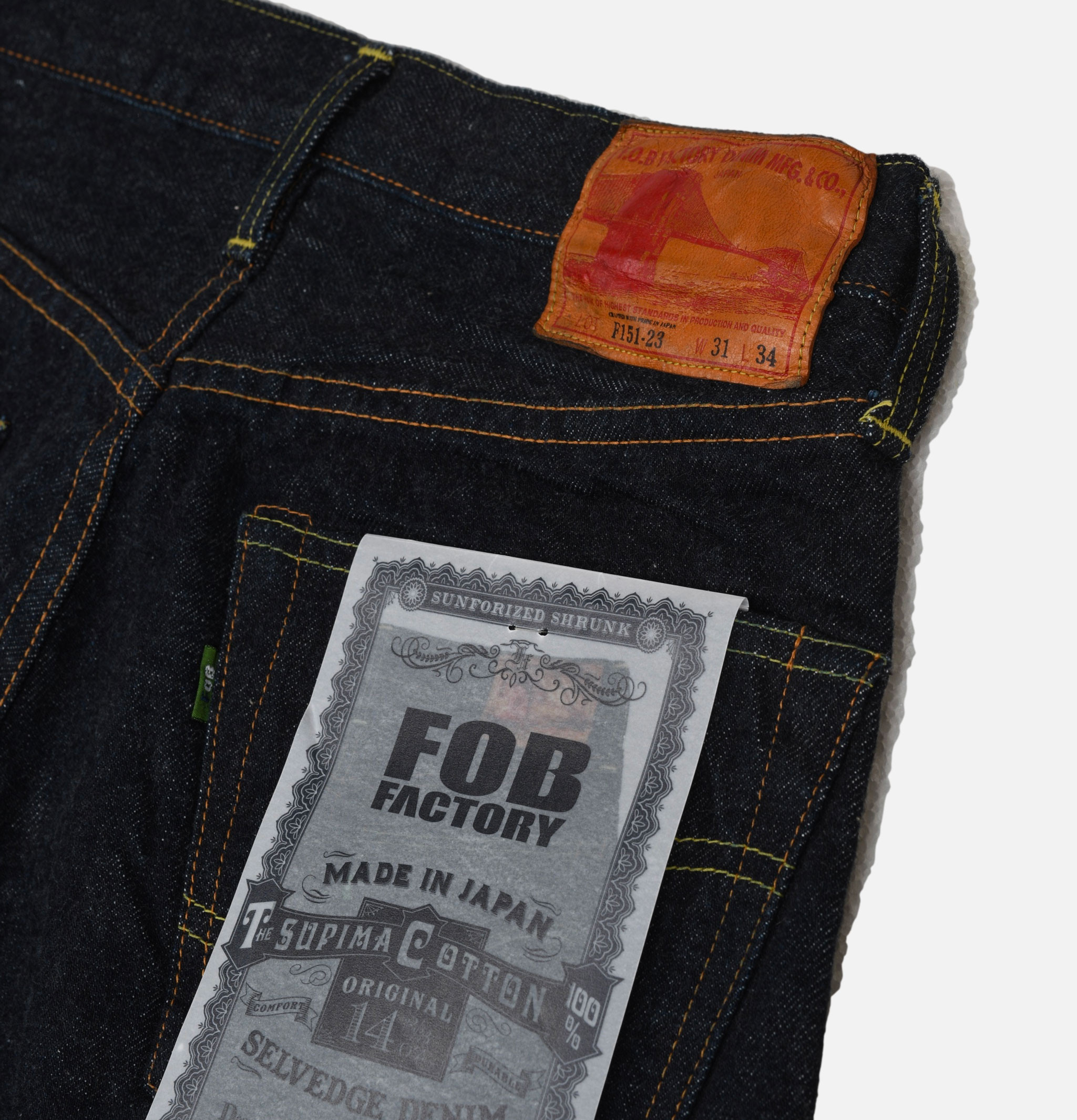 FOB Factory Jeans F151 One Wash