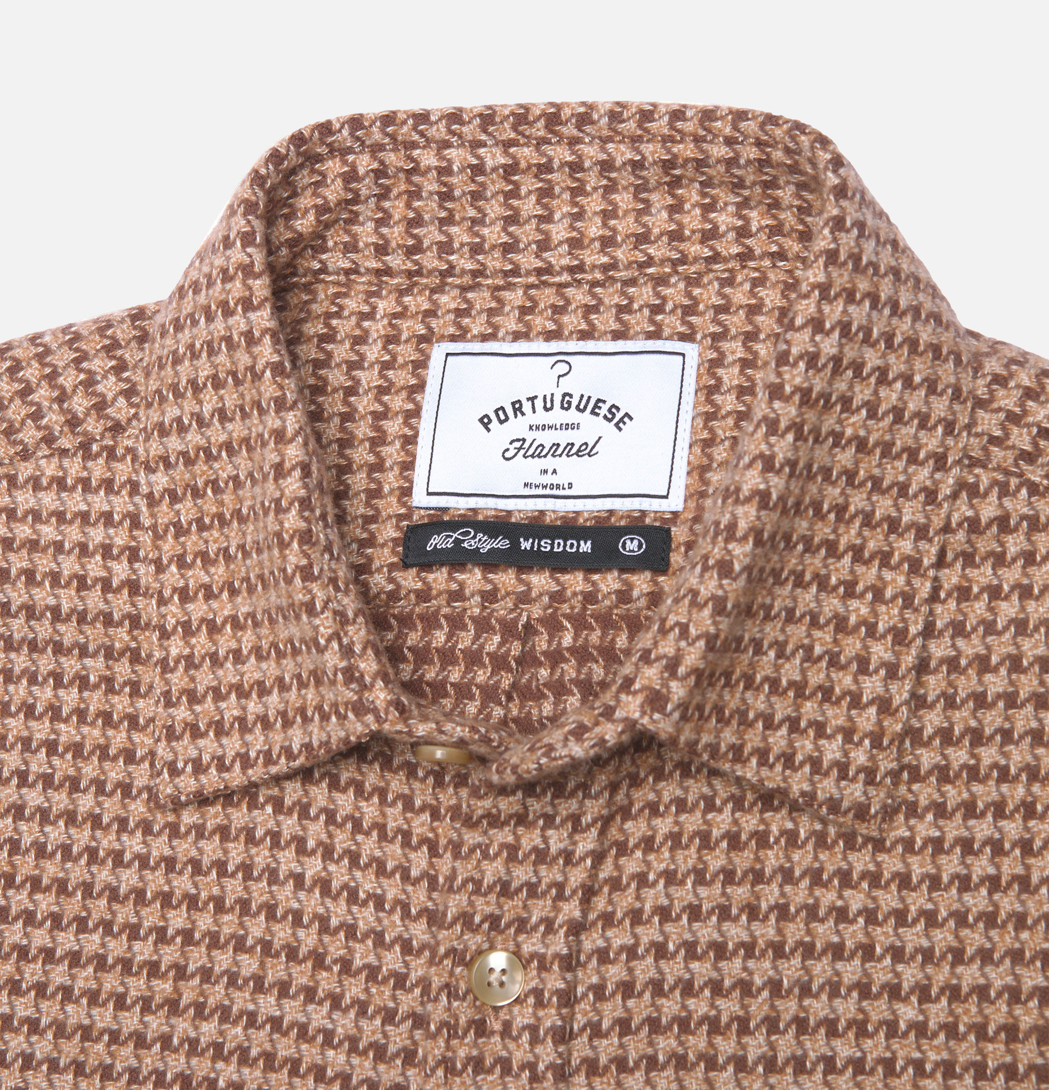 Portuguese Flannel Chemise Abstract Marron