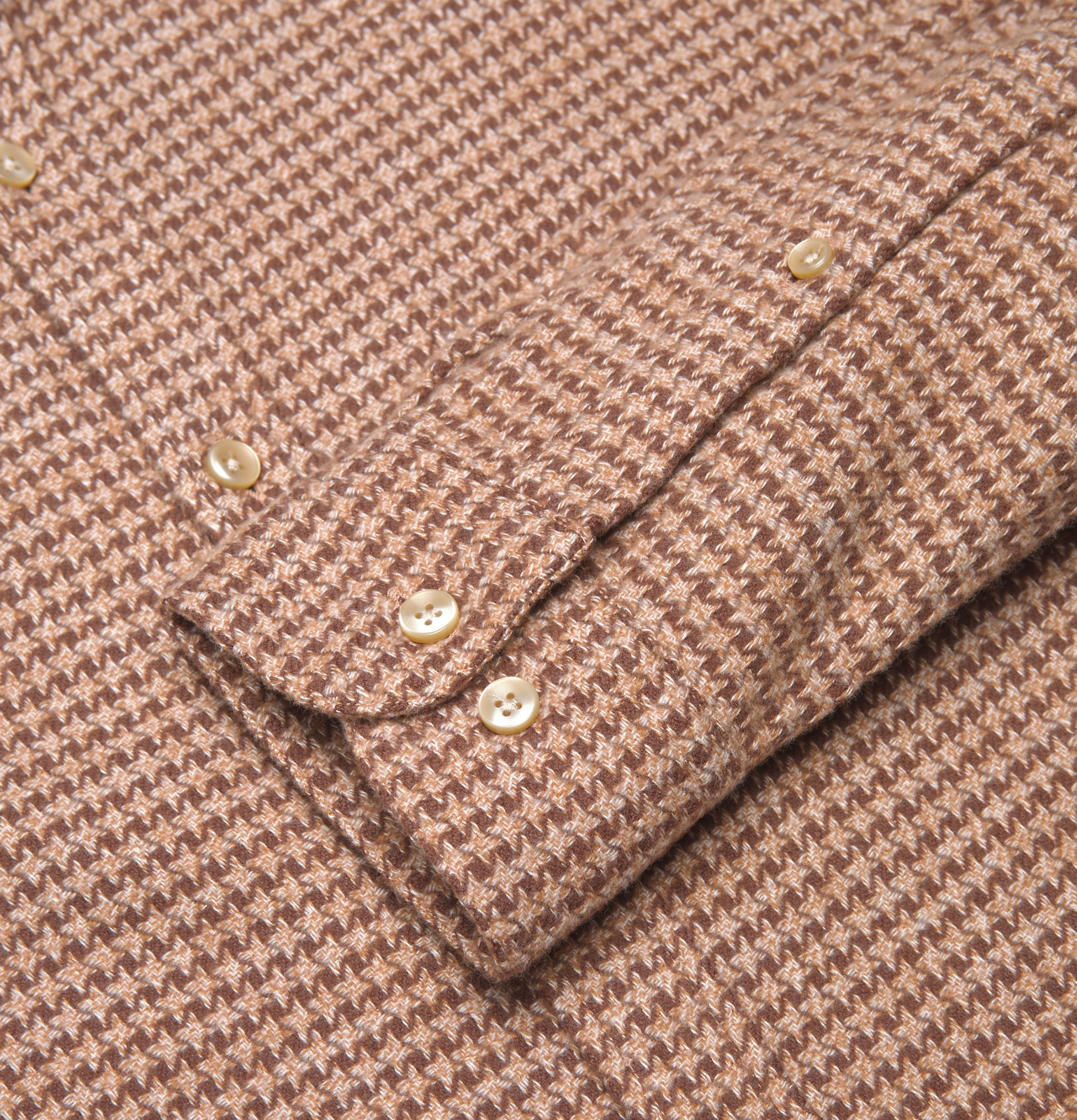 Portuguese Flannel Chemise Abstract Marron