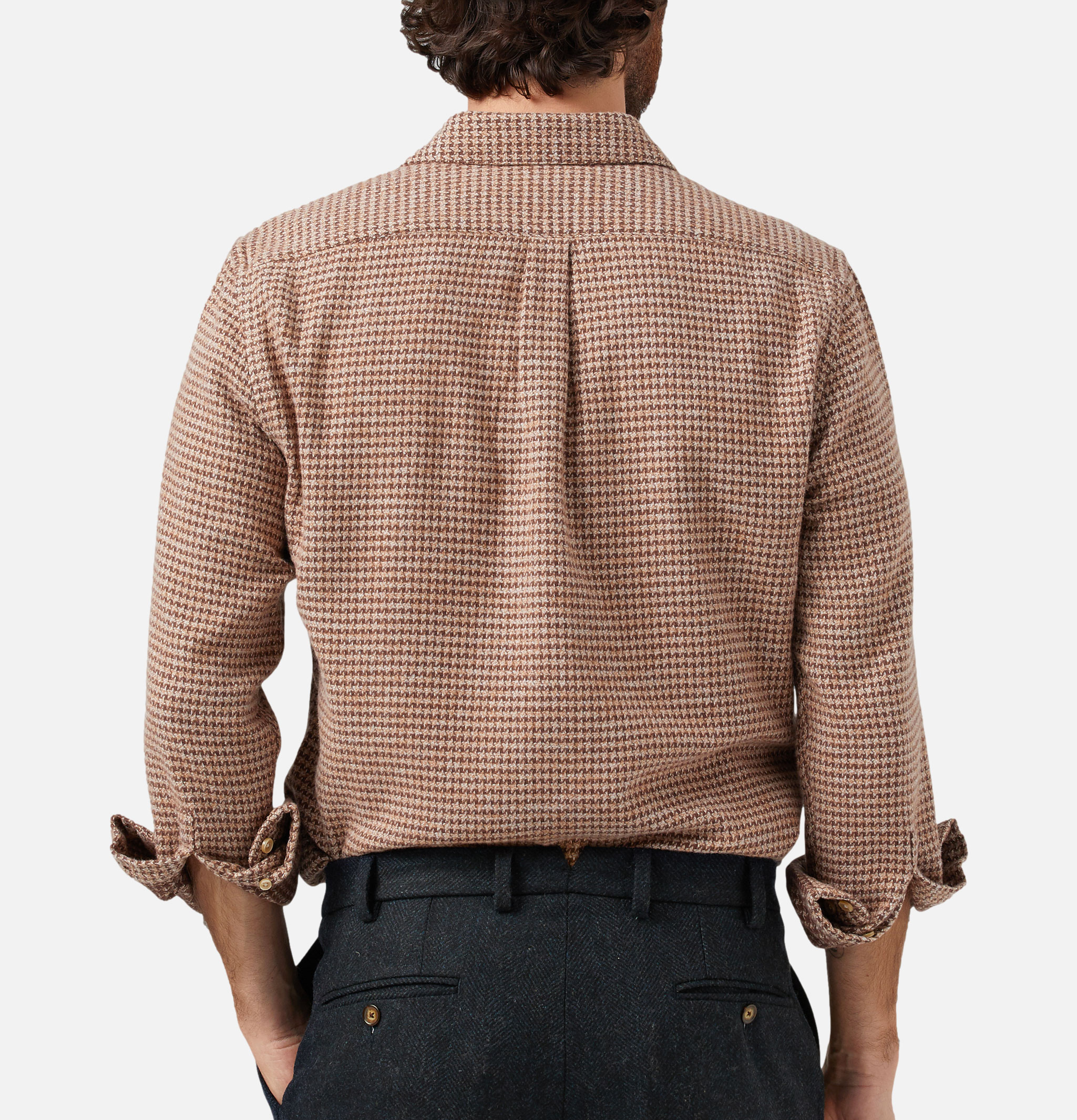Portuguese Flannel Chemise Abstract Marron