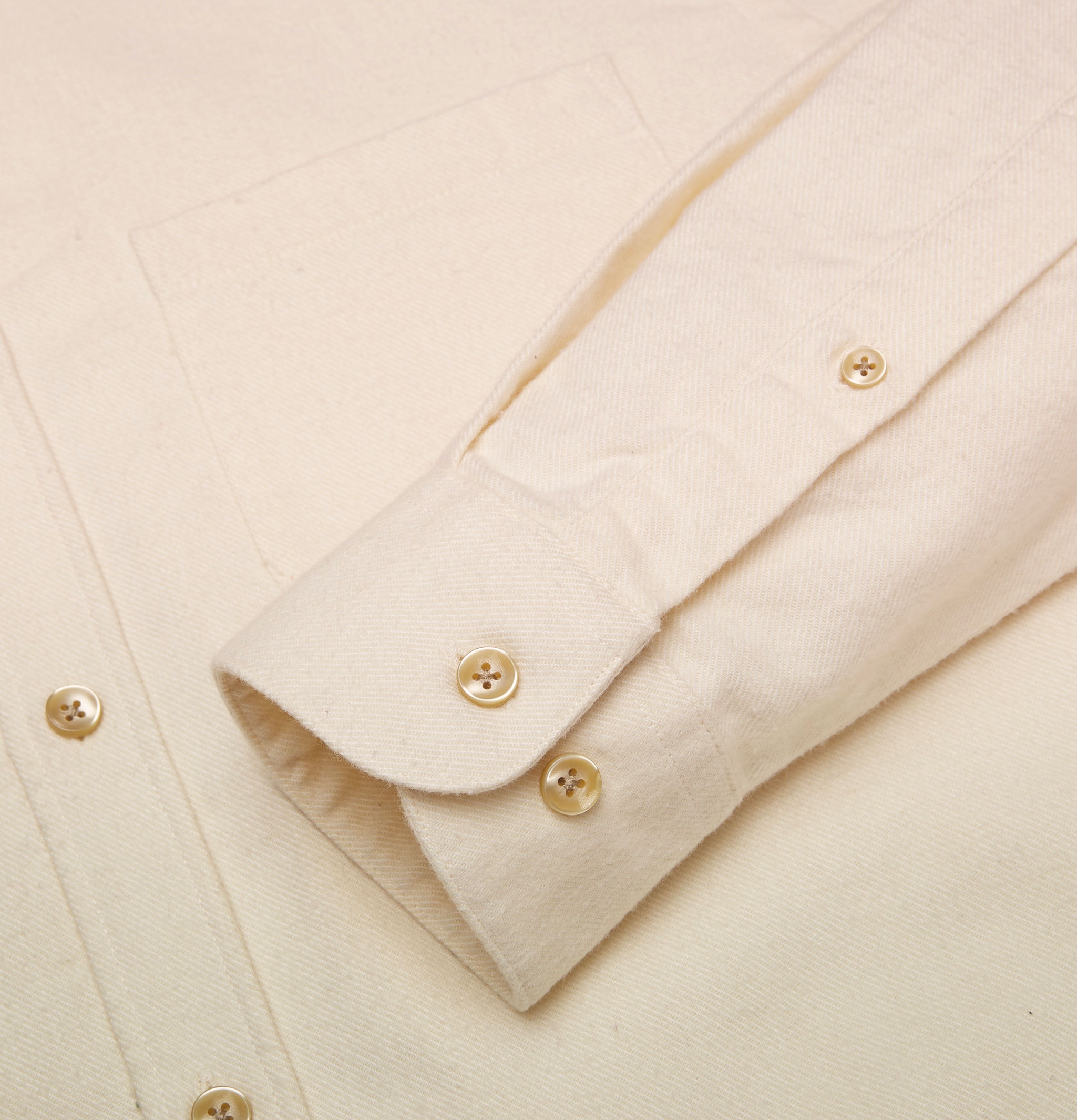 Portuguese Flannel Teca Ecru shirt