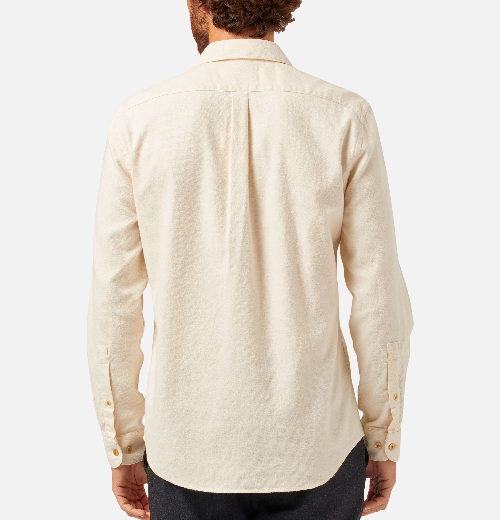 Portuguese Flannel Teca Ecru shirt