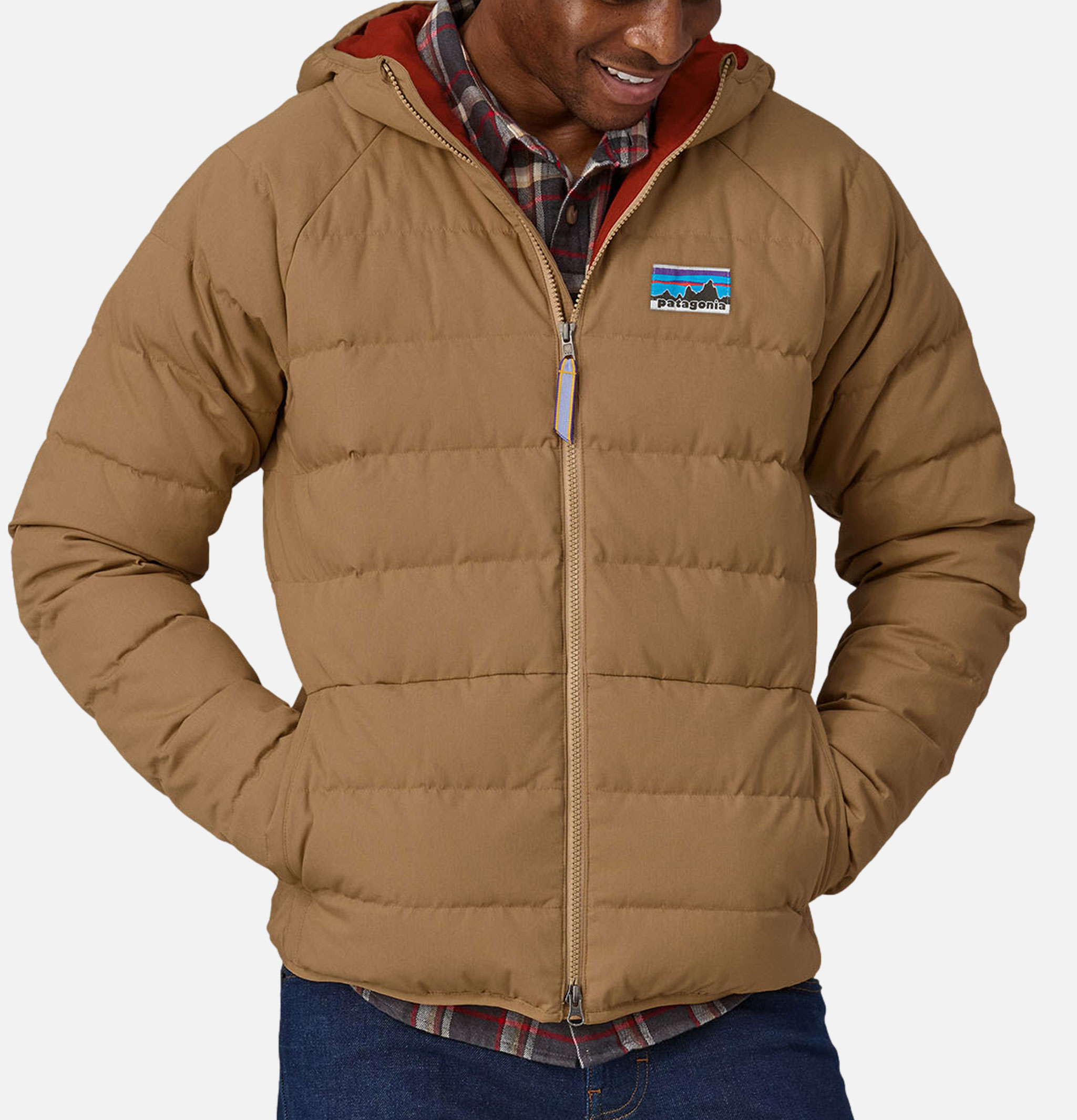 Patagonia Cotton Down Jacket Grayling Brown