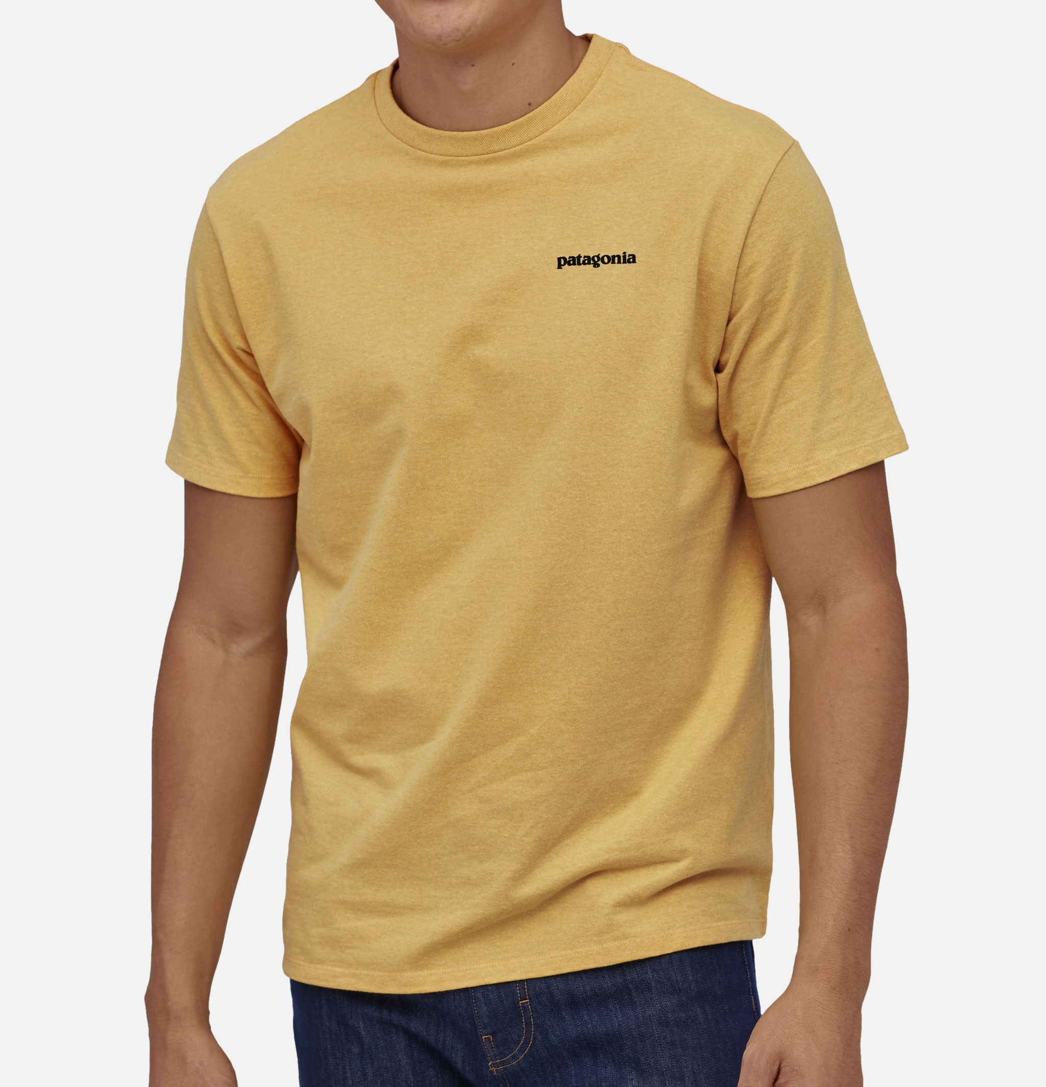Patagonia T-shirt P6 Logo Jaune