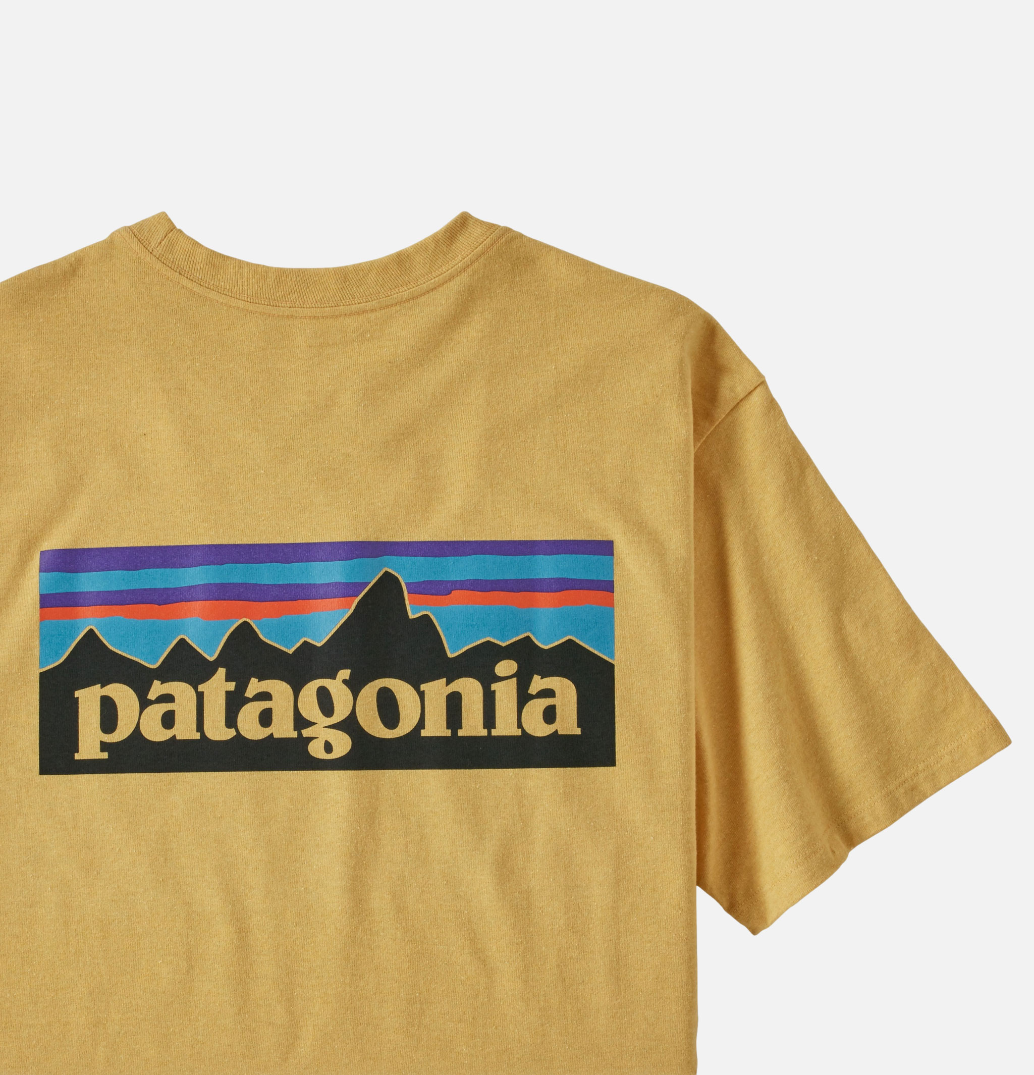Patagonia T-shirt P6 Logo Jaune