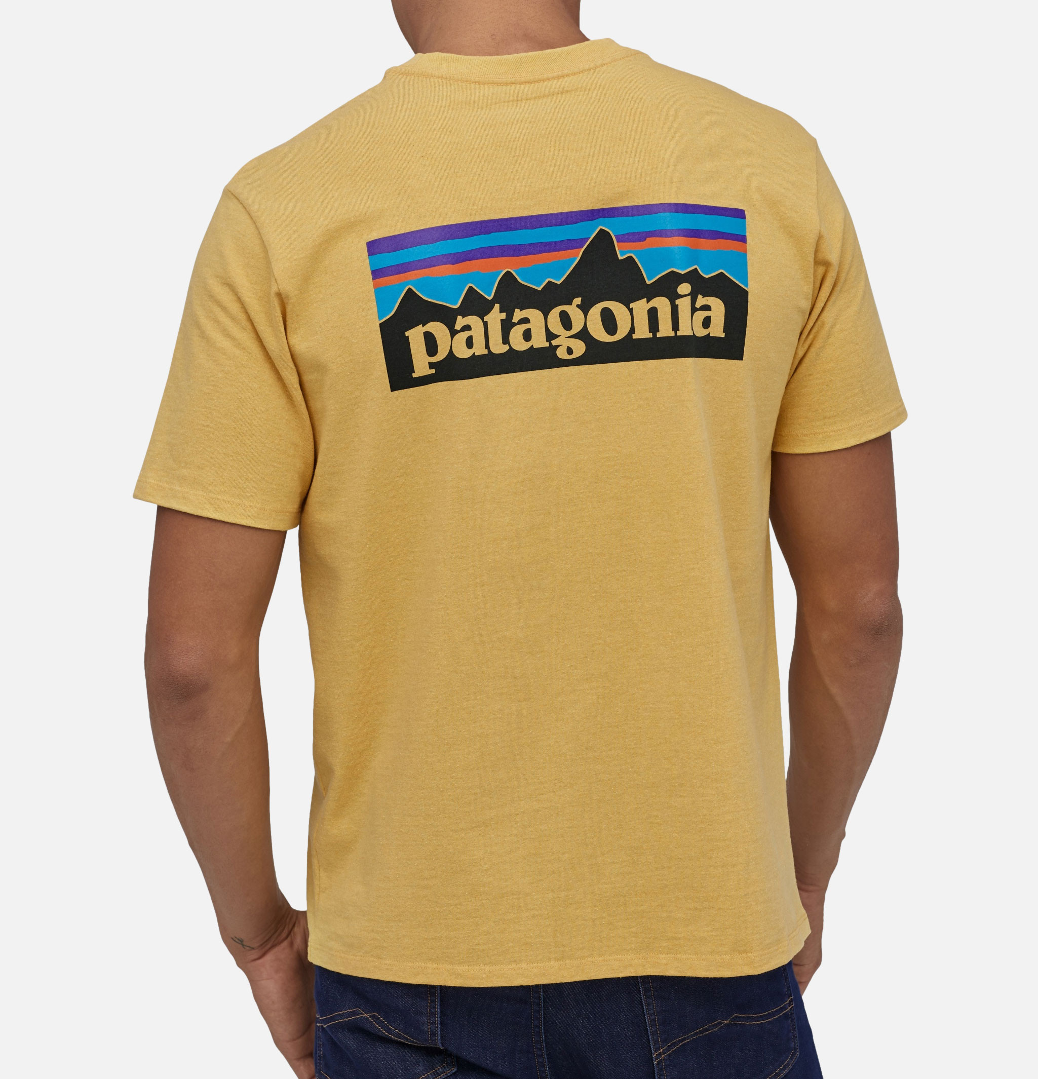 Patagonia T-shirt P6 Logo Jaune