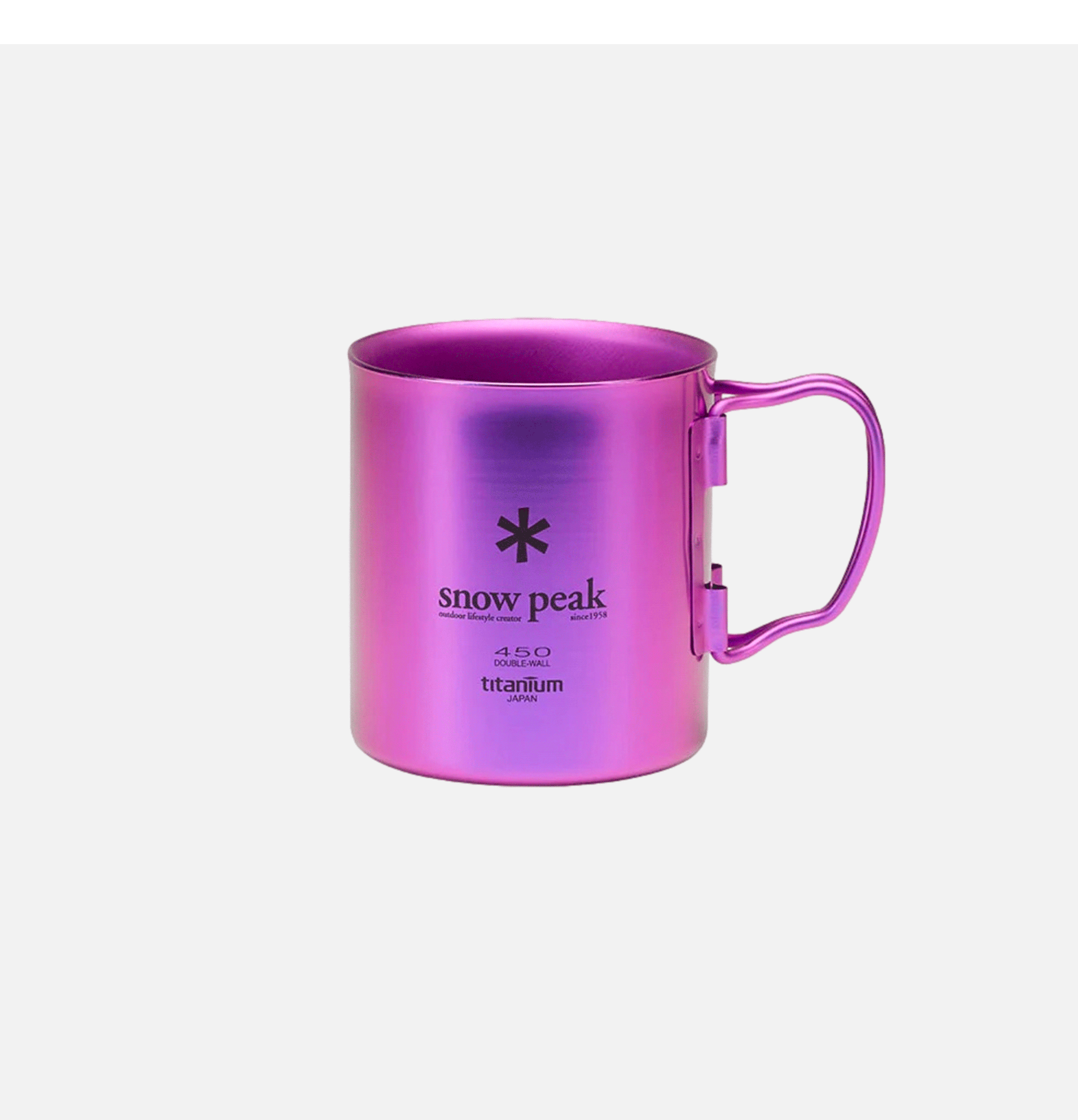 Snow Peak Titanium Single 450 Cup Purple