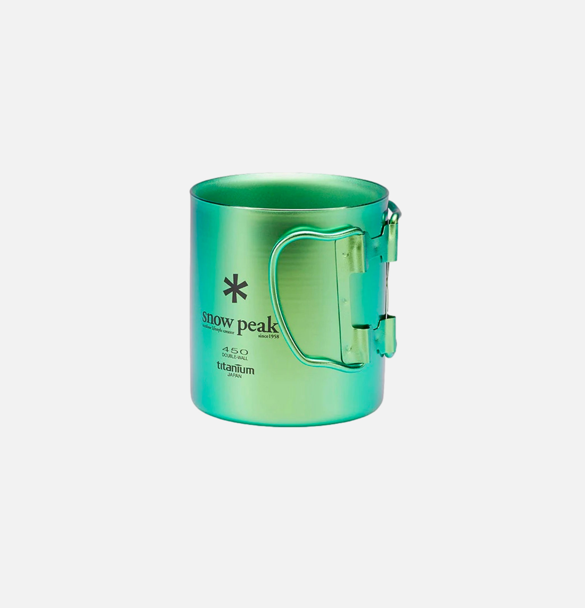 Snow Peak Titanium Single Cup 450 Green