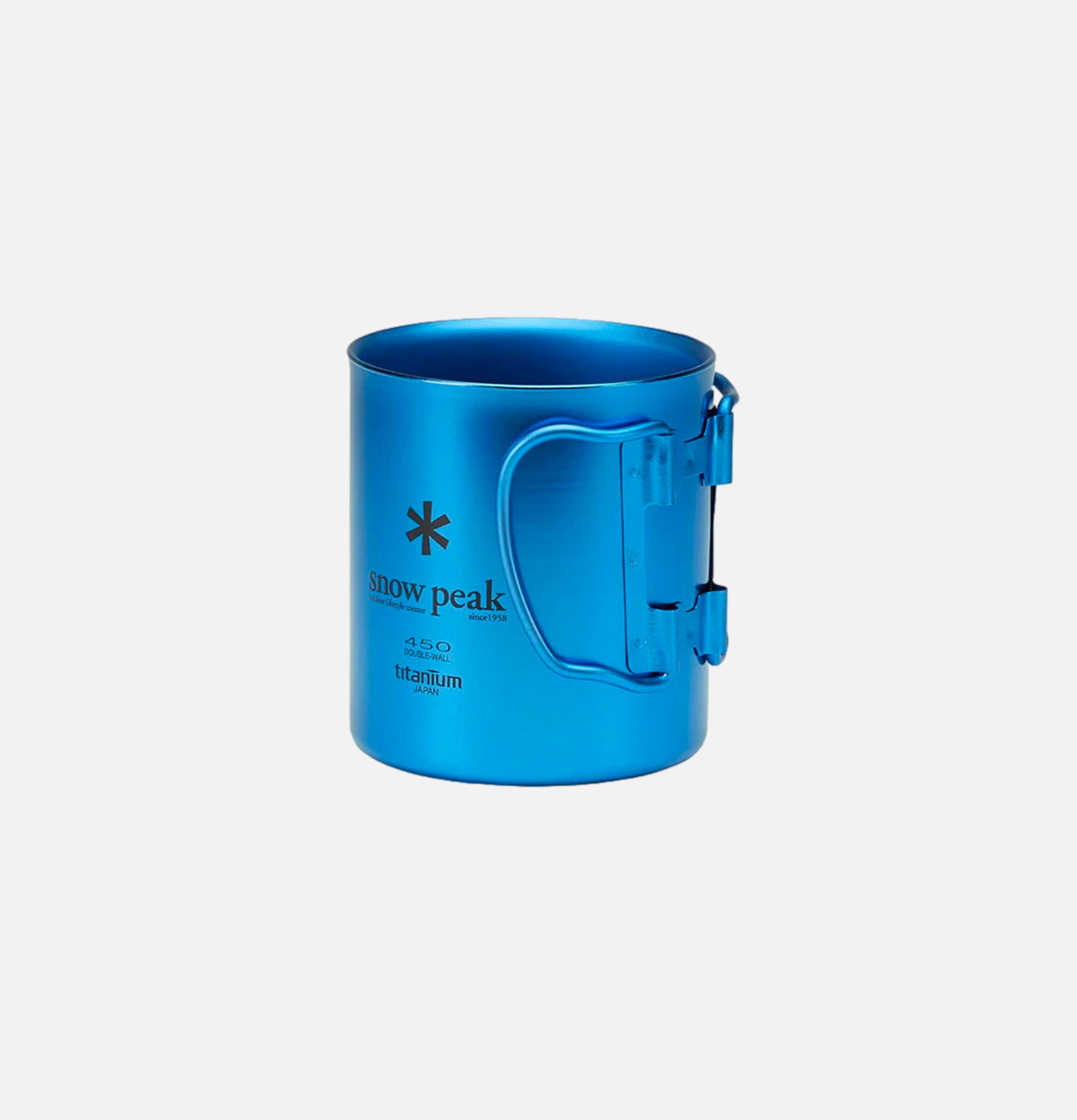 Snow Peak Titanium Single Cup 450 Blue