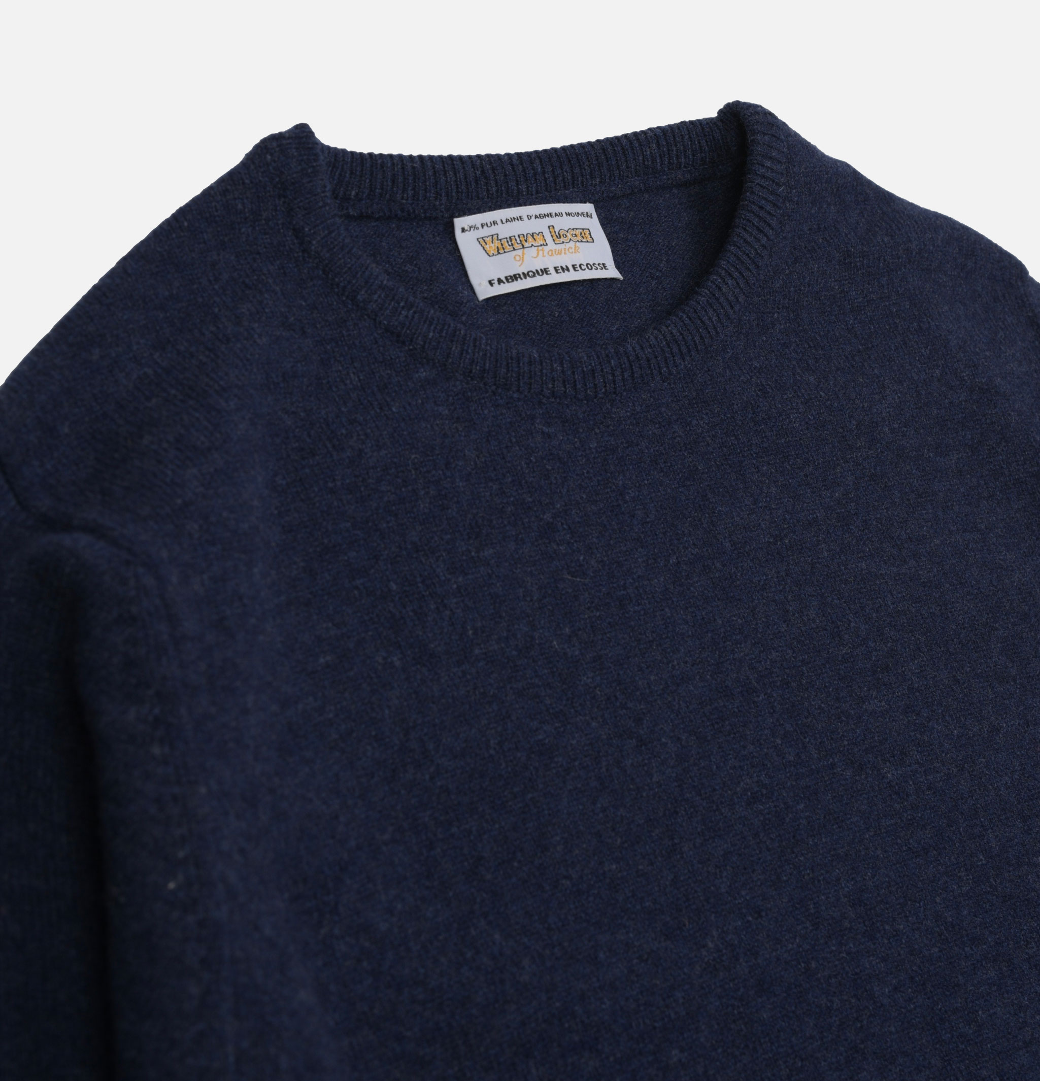 William Lockie Round Neck Pullover Elderberry.