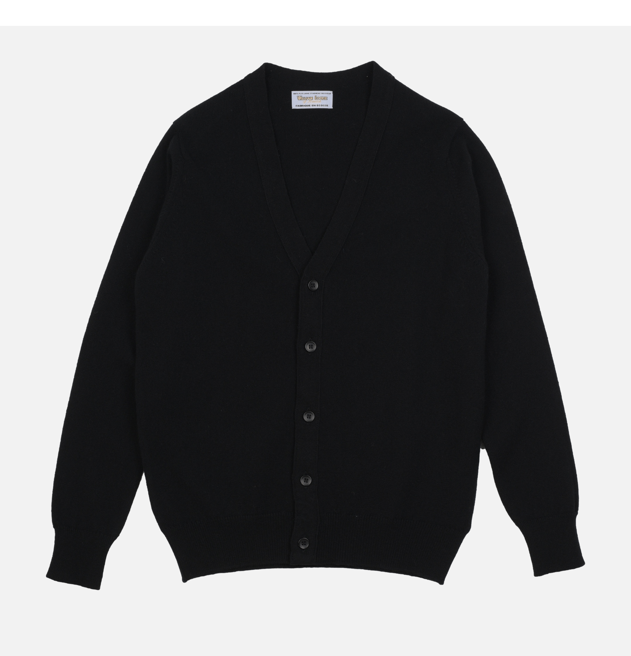 Lambswool Cardigan Black