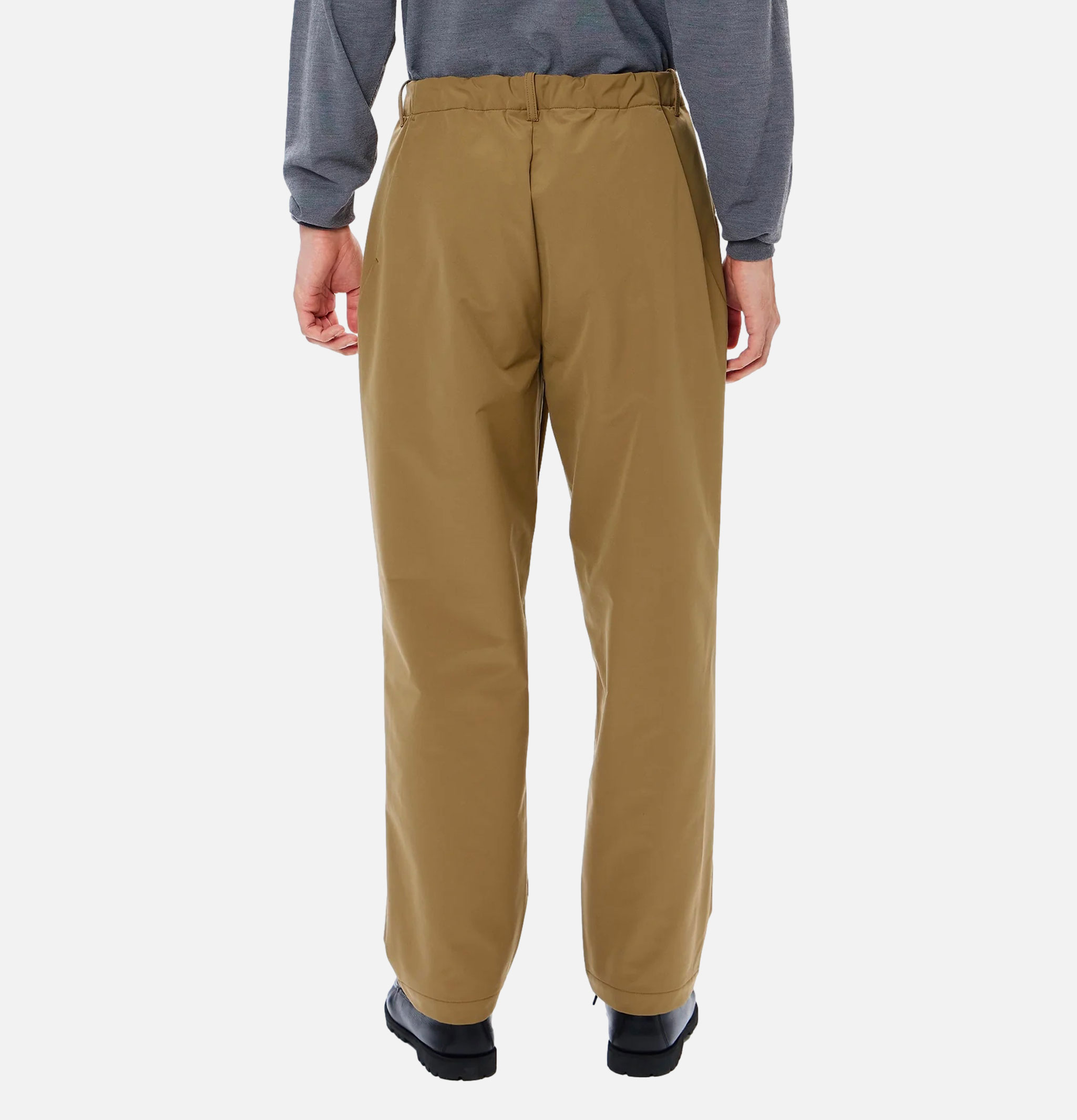 Goldwin Brushed Back One Tuck Pant Clay Beige