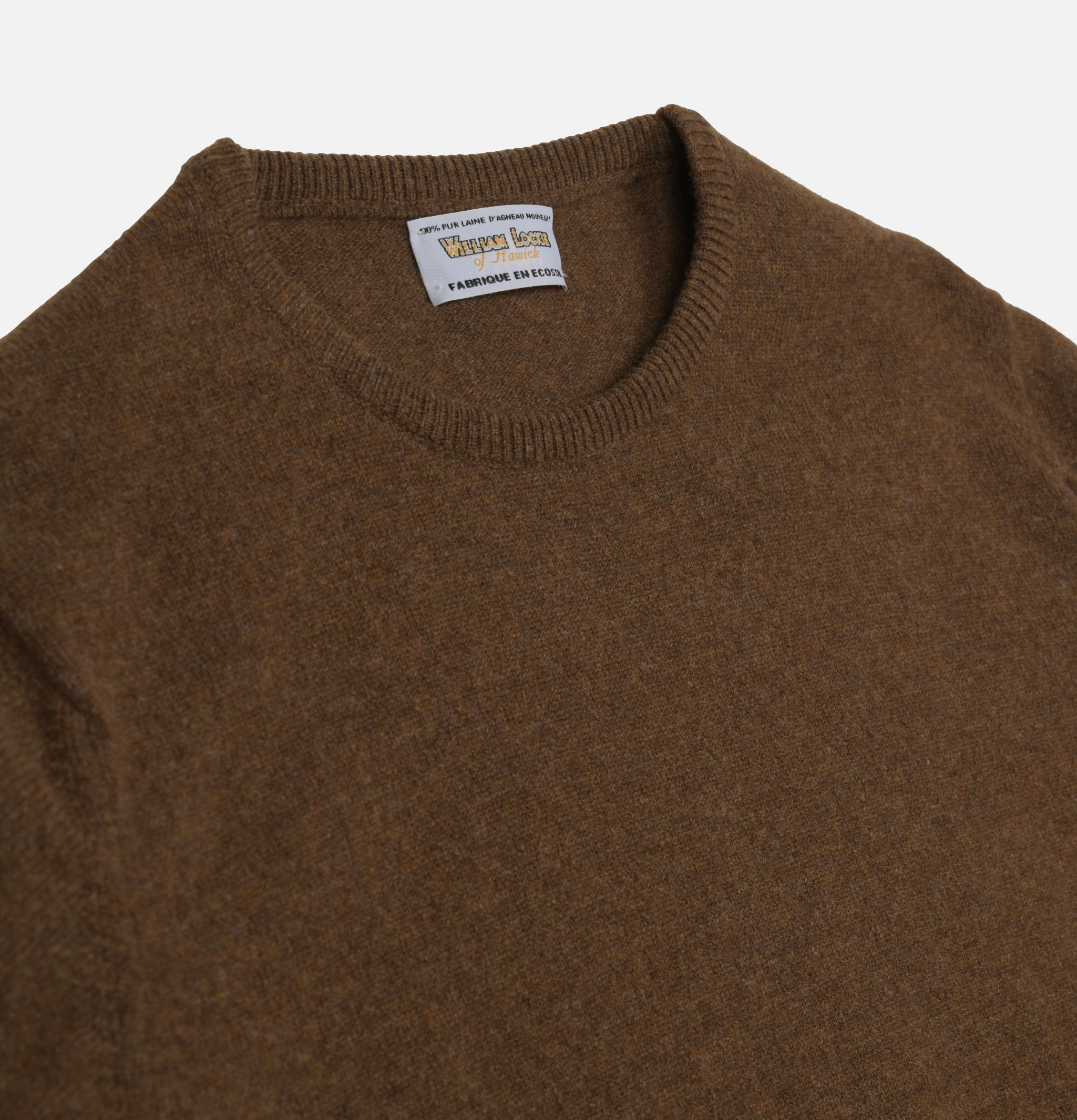 William Lockie Round Neck Pullover Brown.