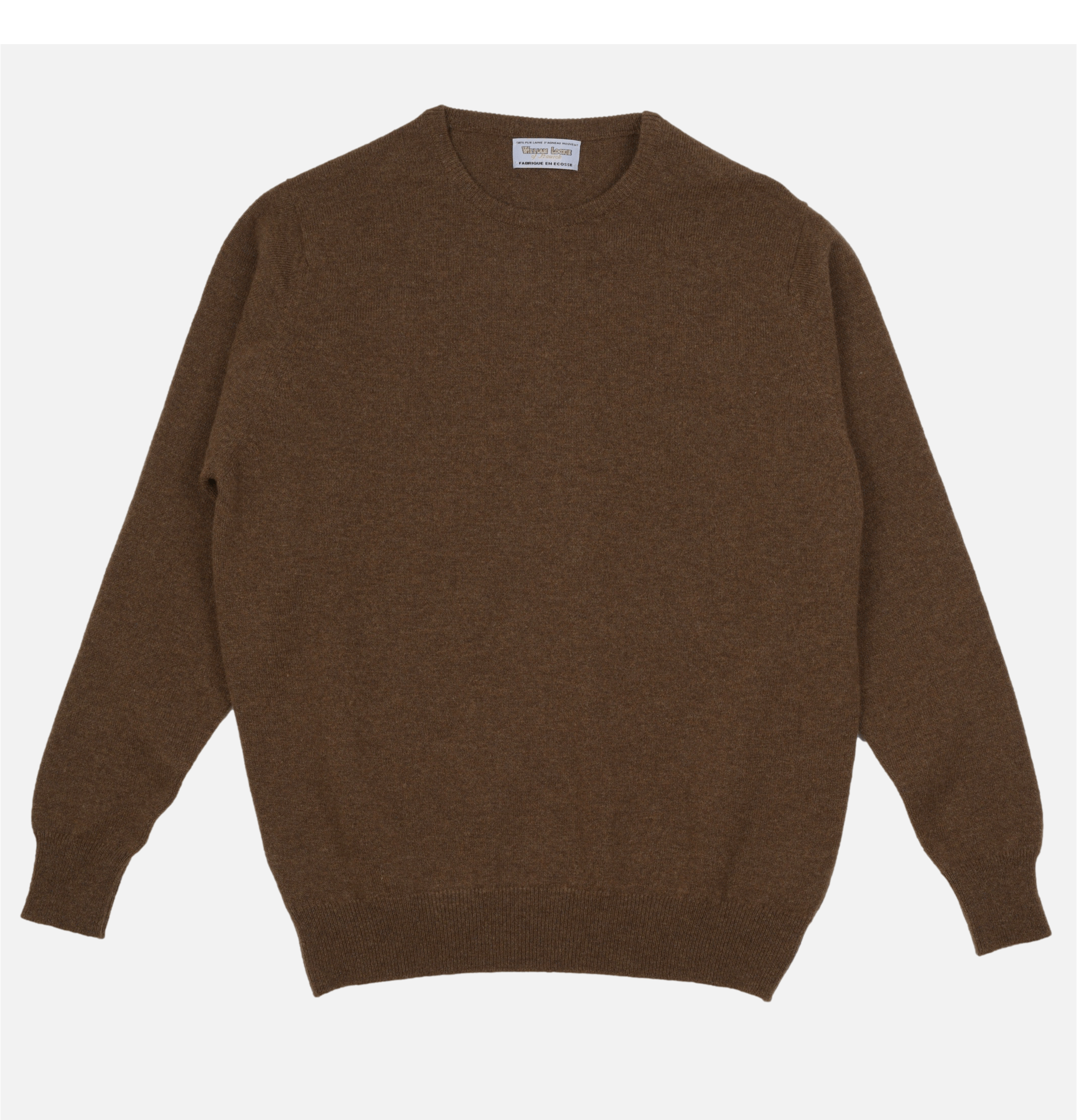 William Lockie Round Neck Pullover Brown.