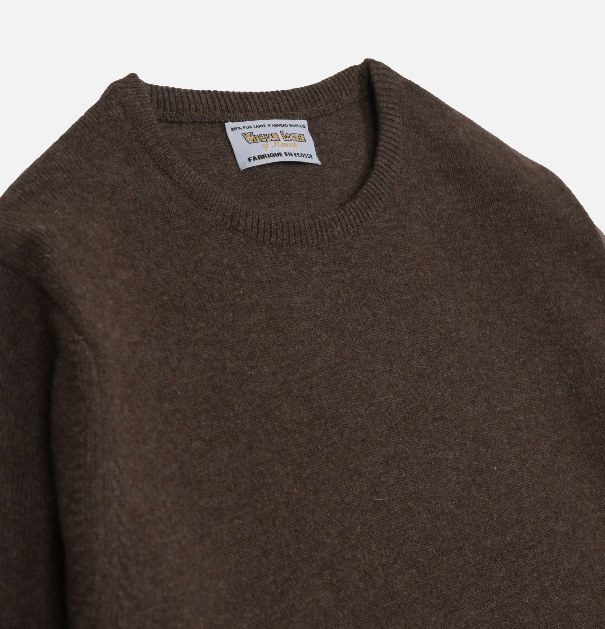 Pull William Lockie Col Rond Mocha.