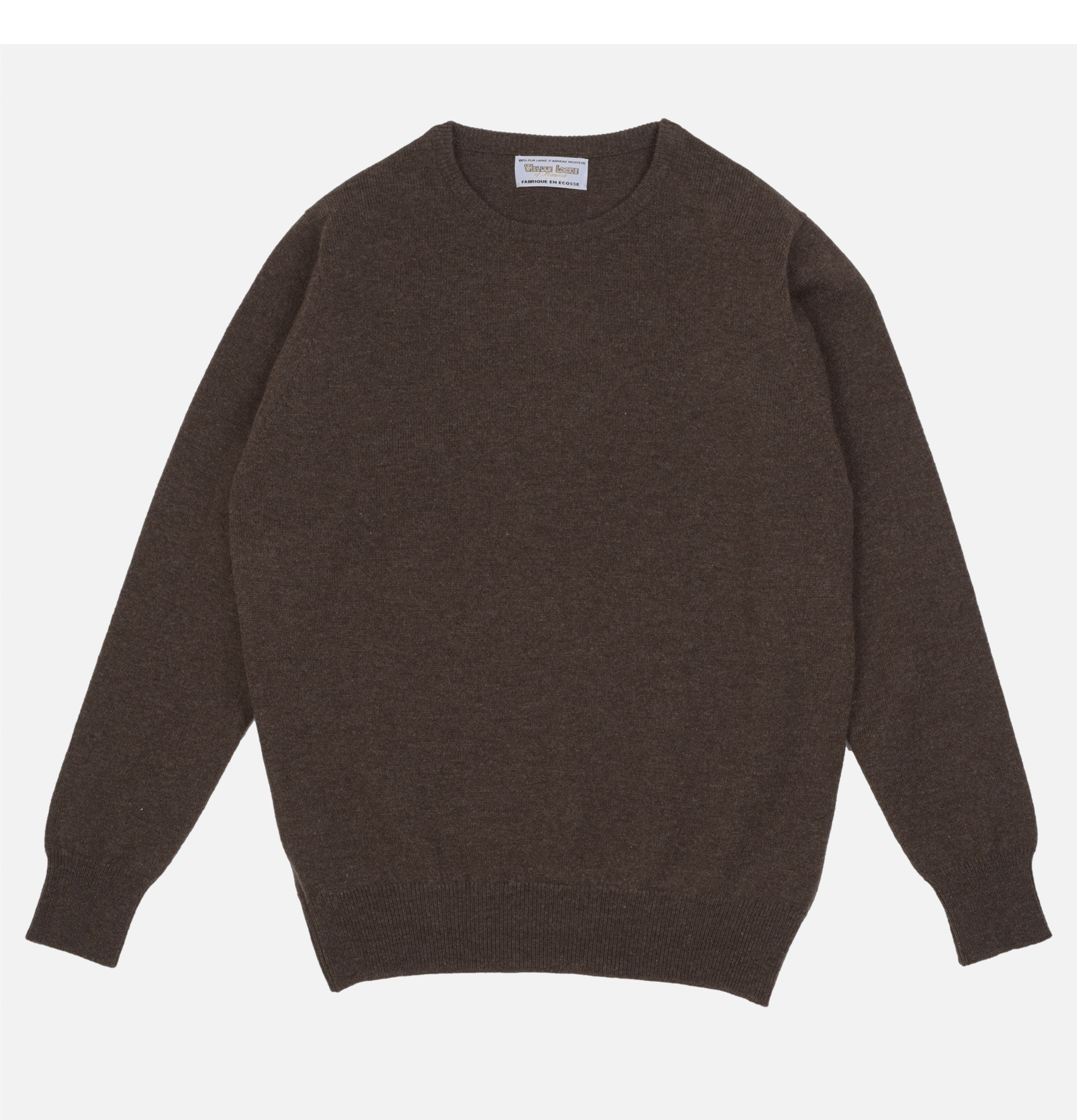 Pull William Lockie Col Rond Mocha.