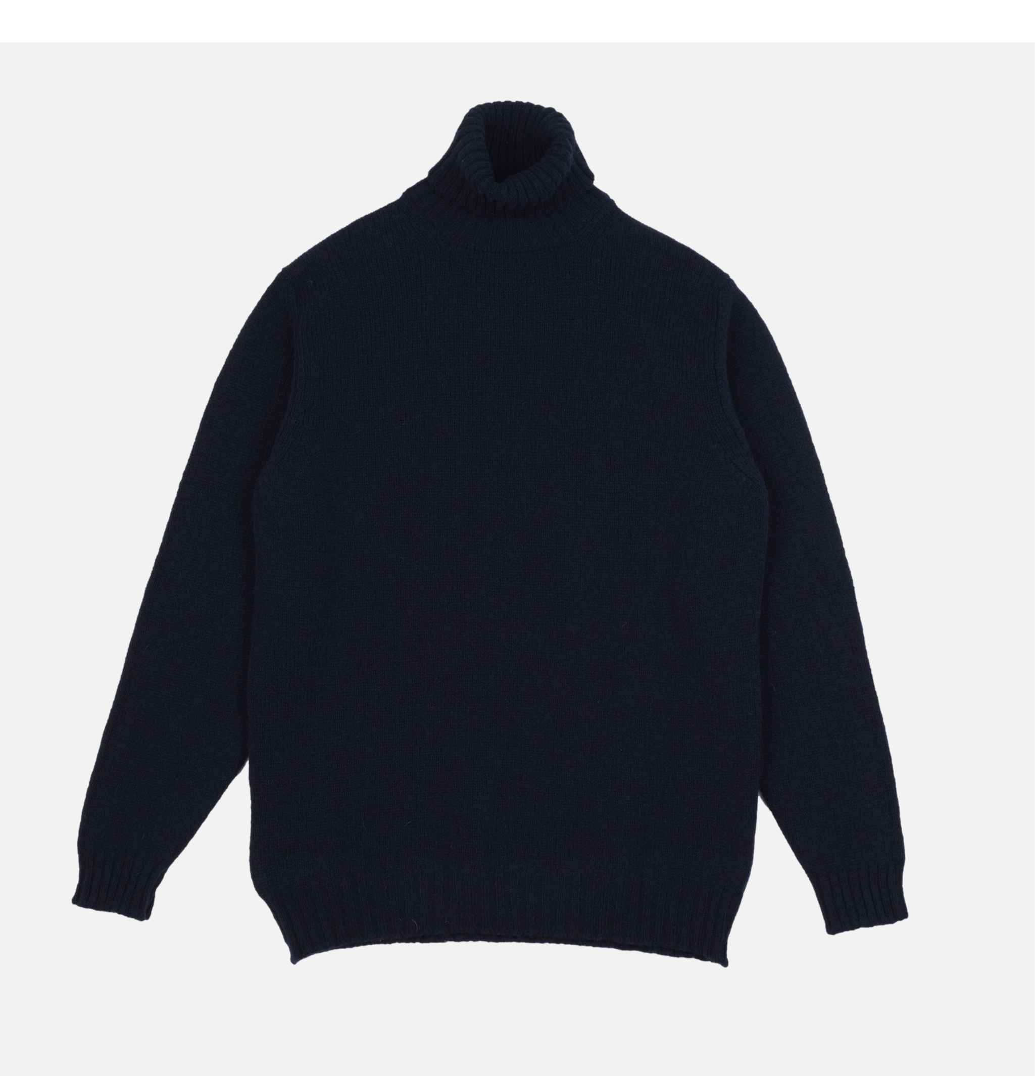 William Lockie Rollneck Knit Aryan Navy.