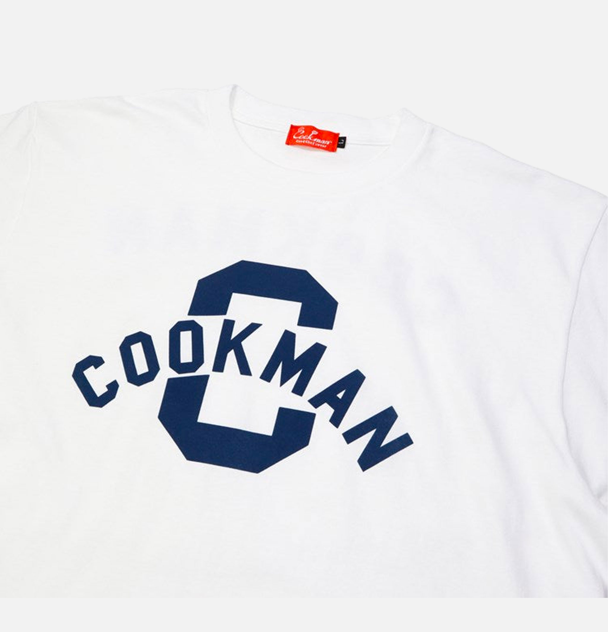 Tee Shirt Flock Arch White Cookman