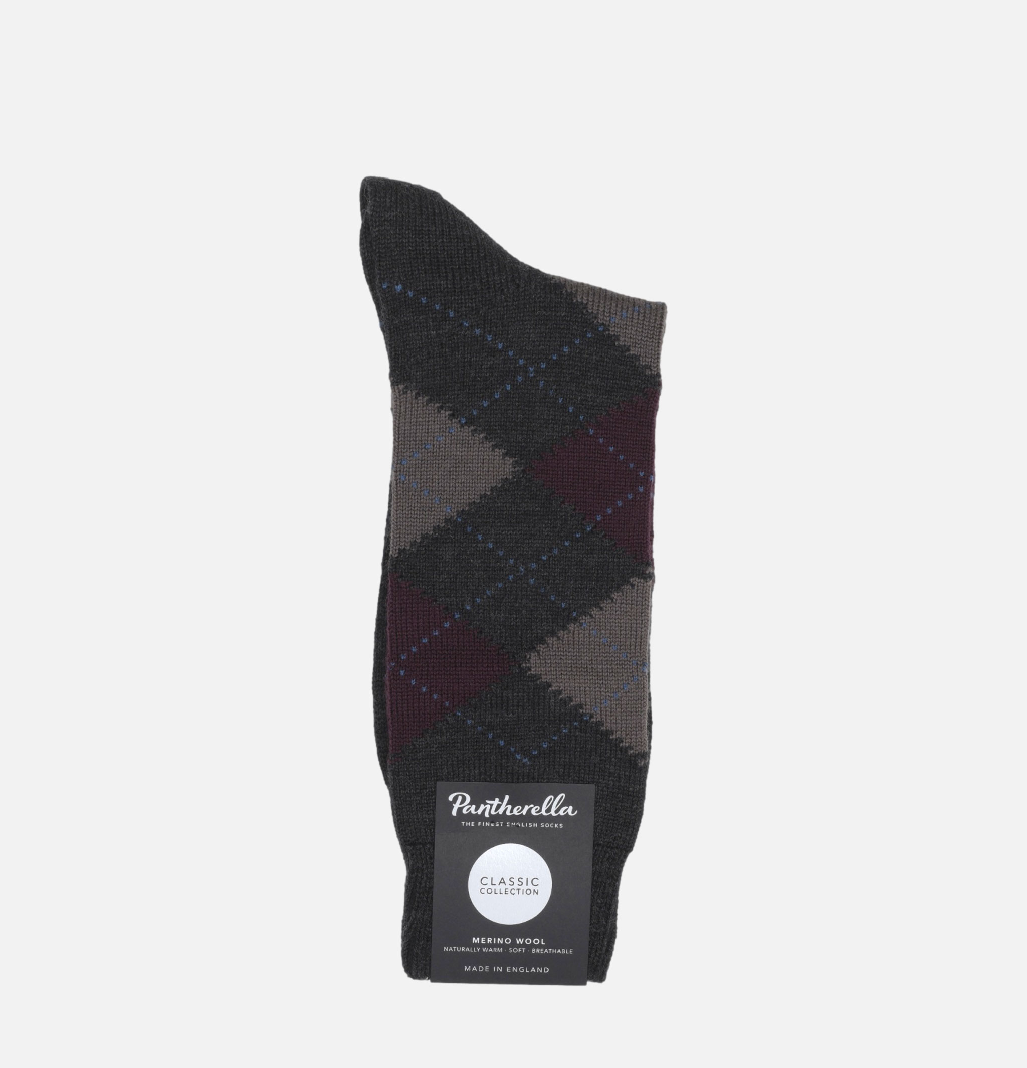 Pantherella Racton Merino Charcoal