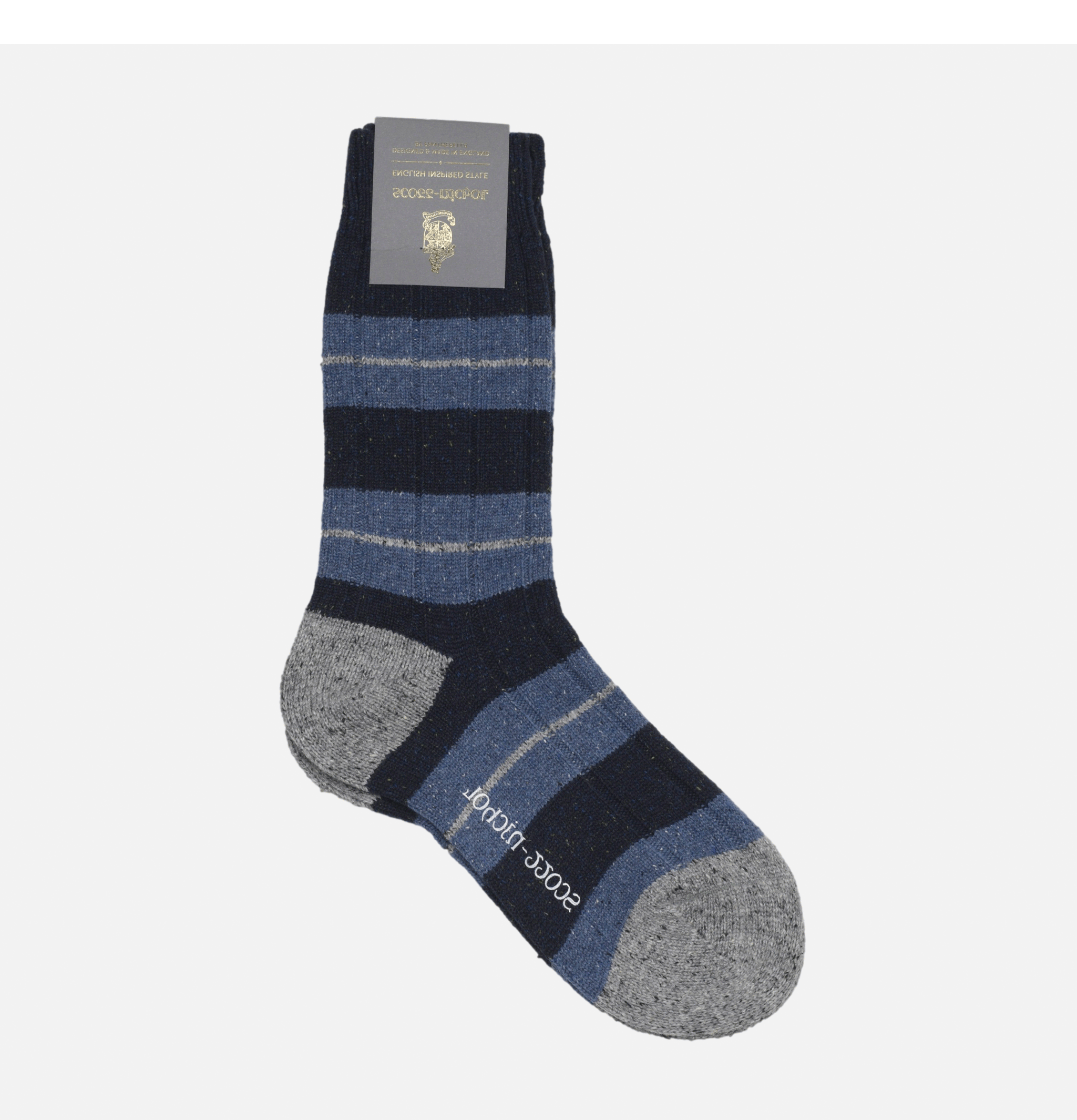 Scott-Nichol by Pantherella Socks Bayfield Navy