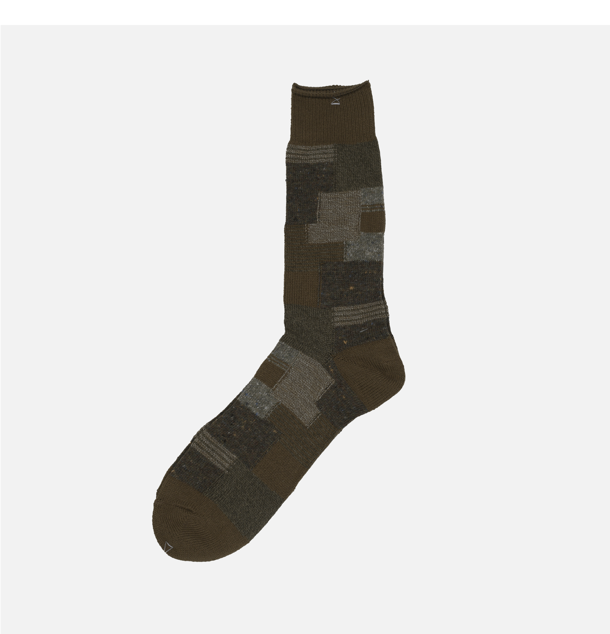 Chaussettes patchwork Anonymous Ism Olive