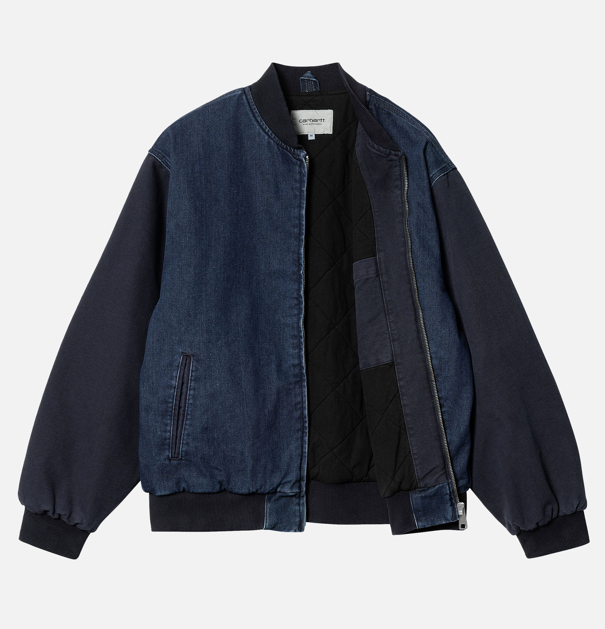 Carhartt WIP Paxon Bomber Navy Stone Washed