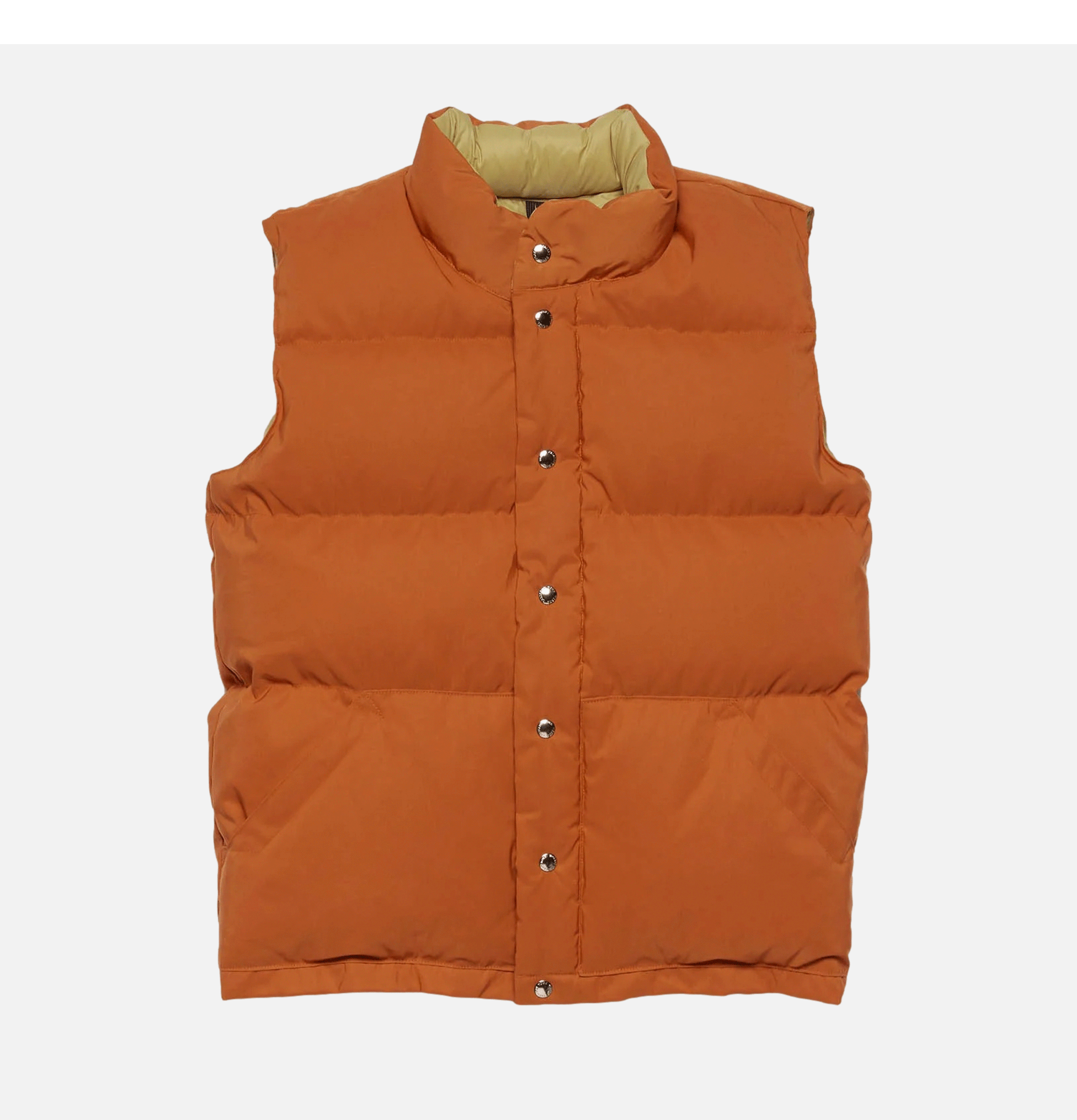 Crescent Down Works Italian Vest Rust.