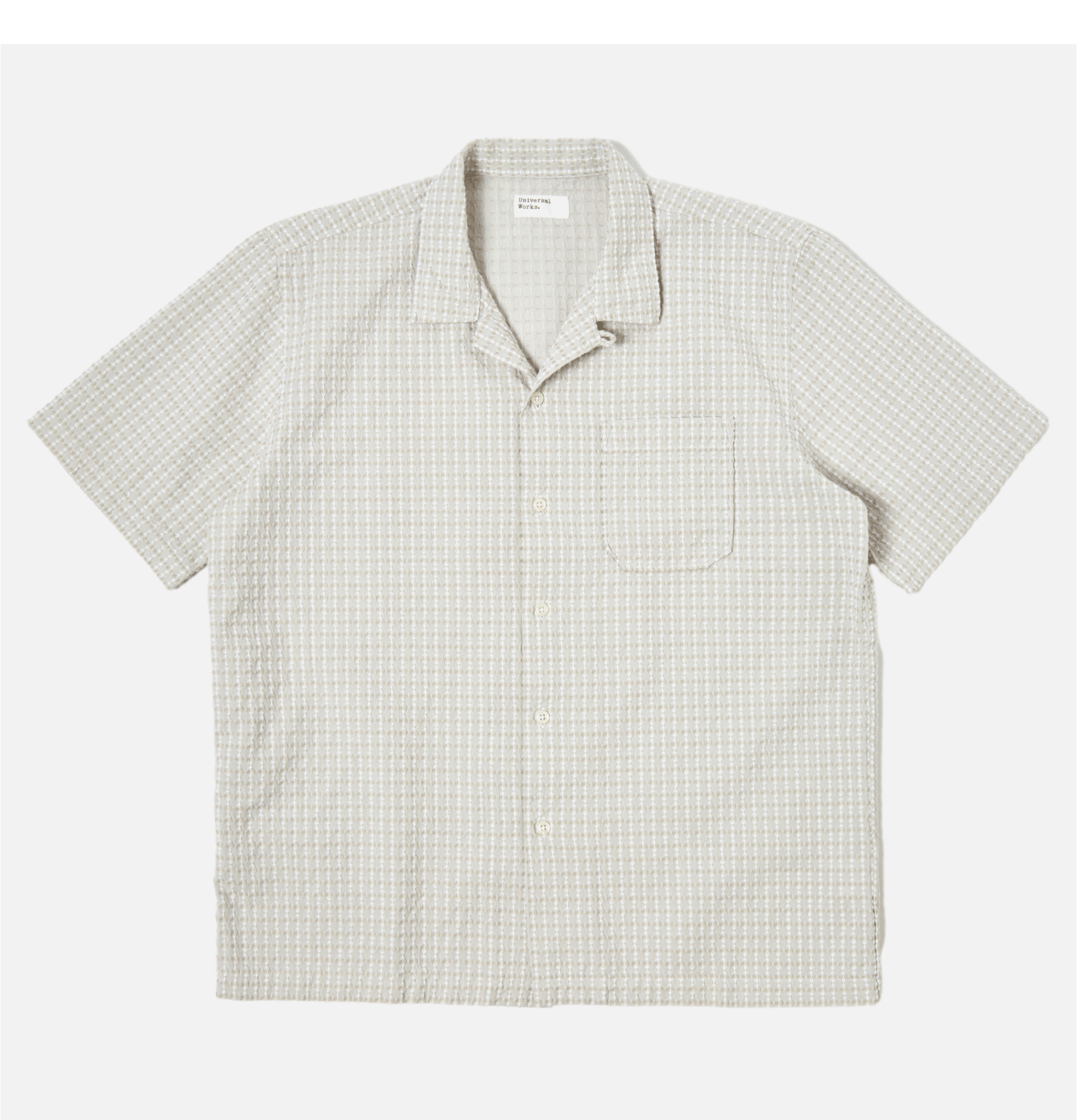 Universal Works Road Shirt In Olive Delos Cotton