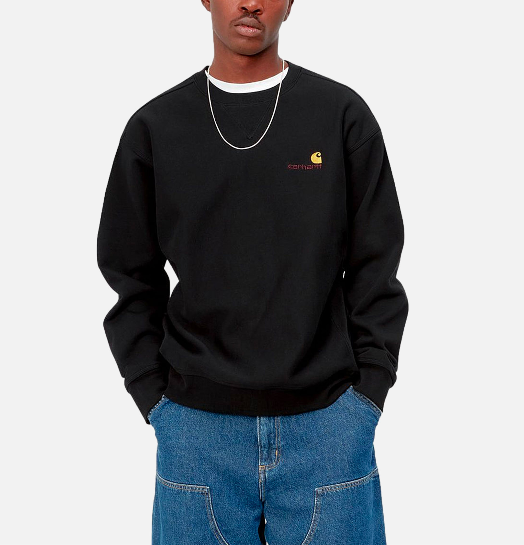 Cahartt WIP American Script Sweatshirt Black