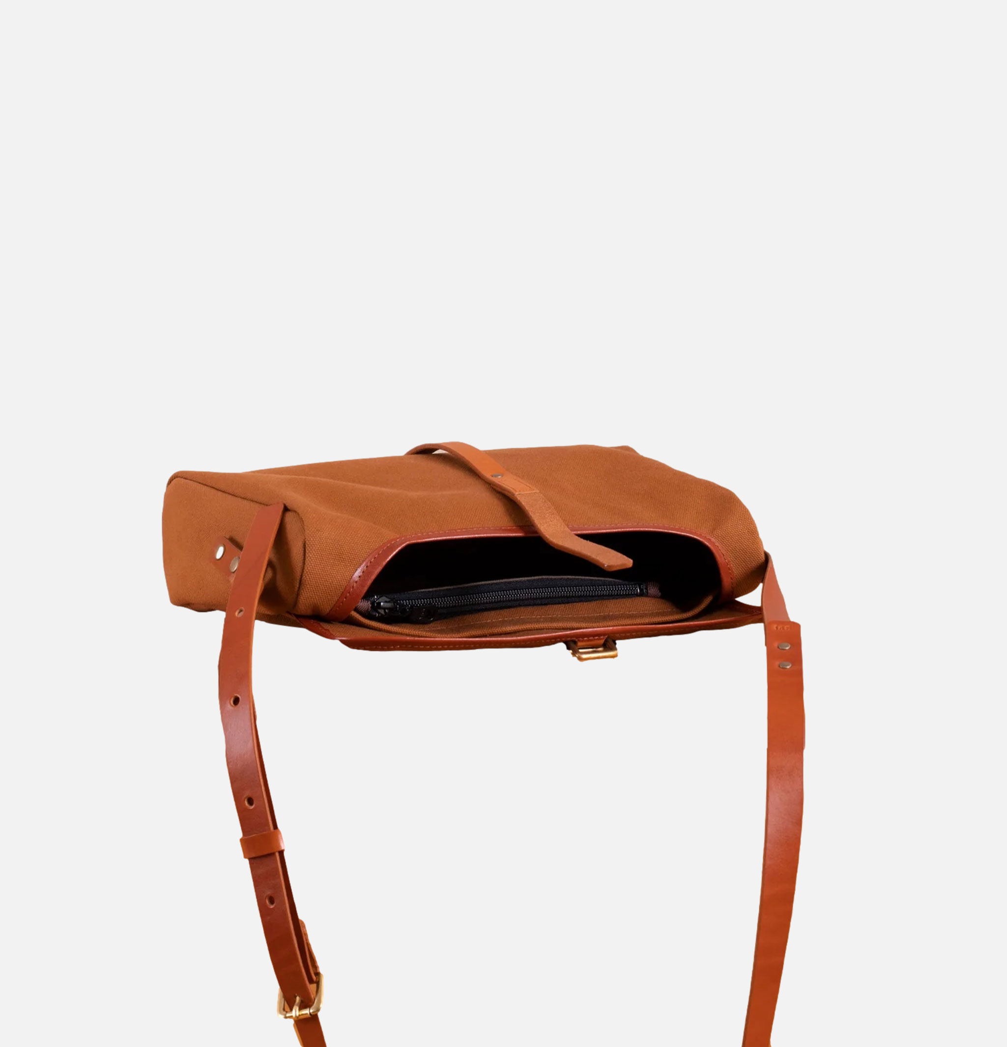 Persimmon & Tan Satchel from Southern Field