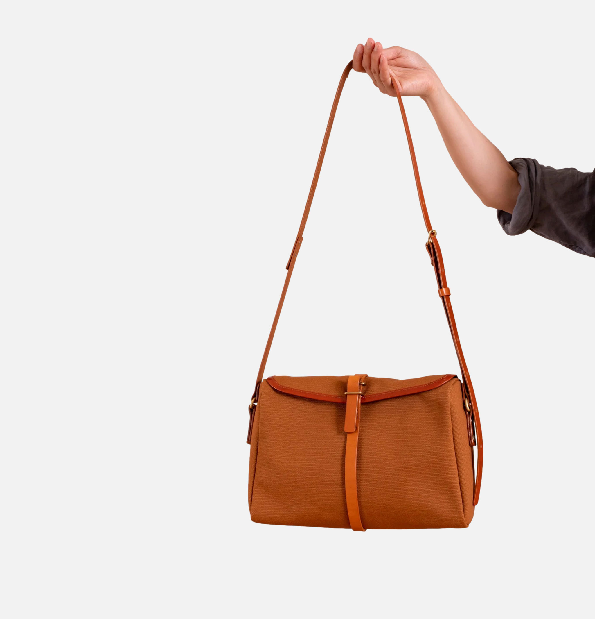 Sac Satchel Persimmon & Tan de Southern Field