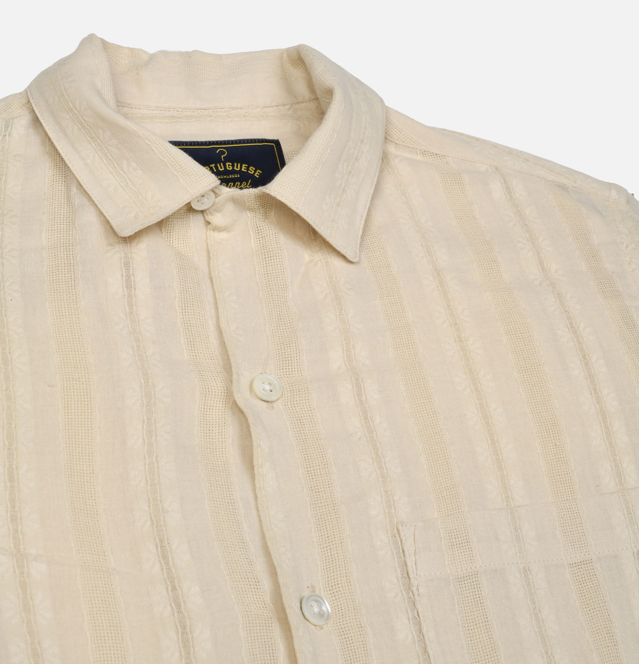 Portuguese Flannel Chemise Almada Ecru