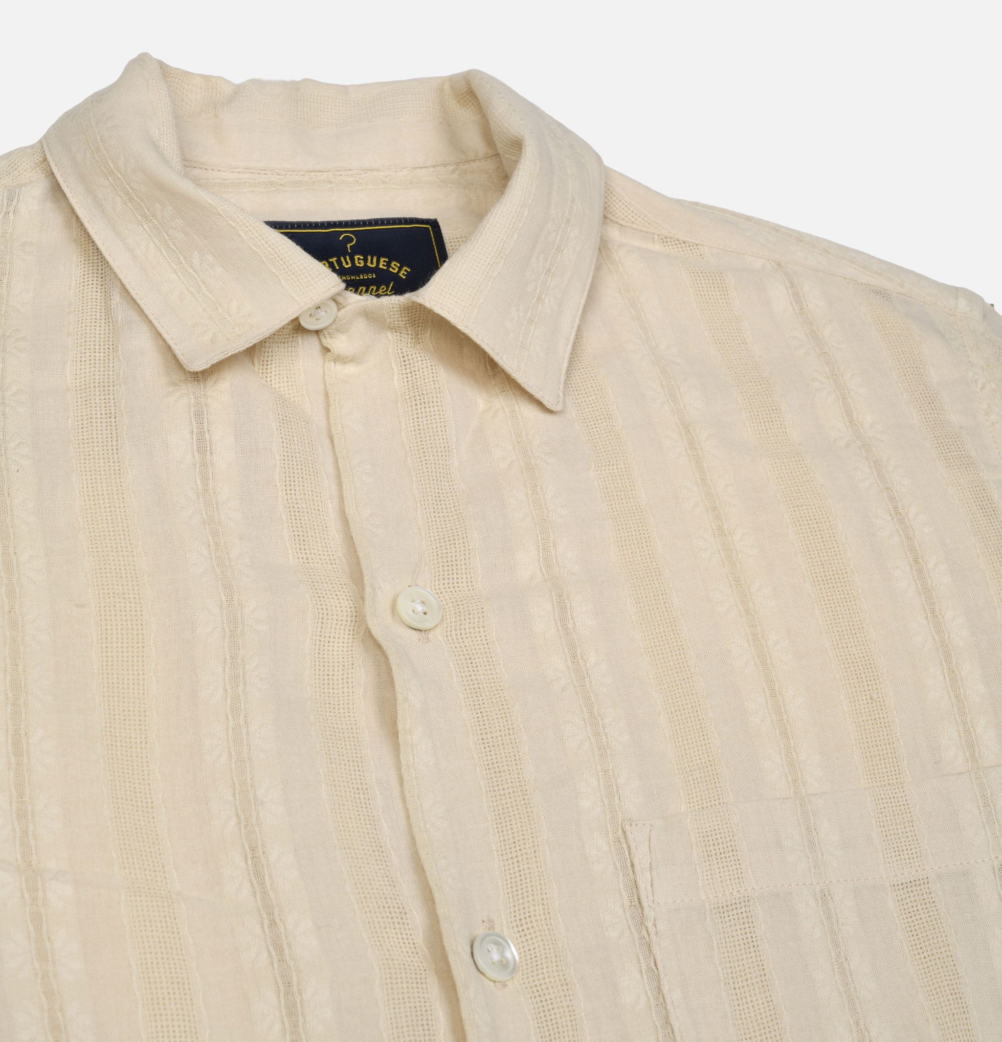 Portuguese Flannel Almada Ecru shirt