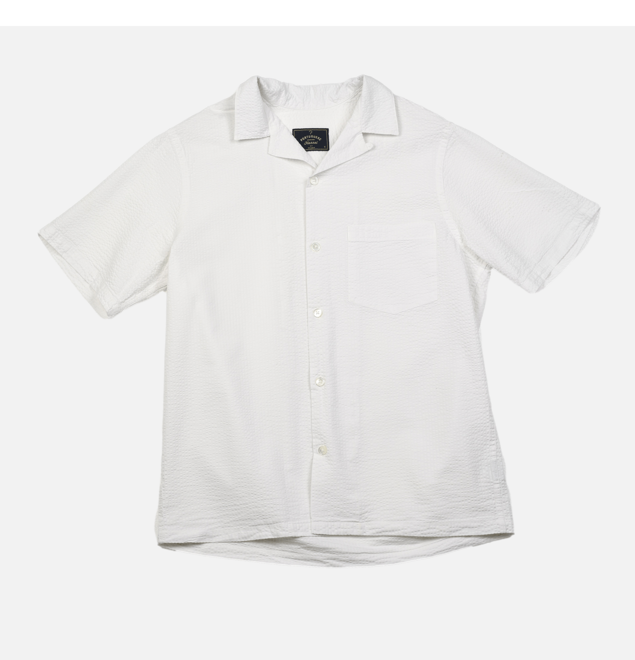 Portuguese Flannel Chemise Atlantico Camp Blanc