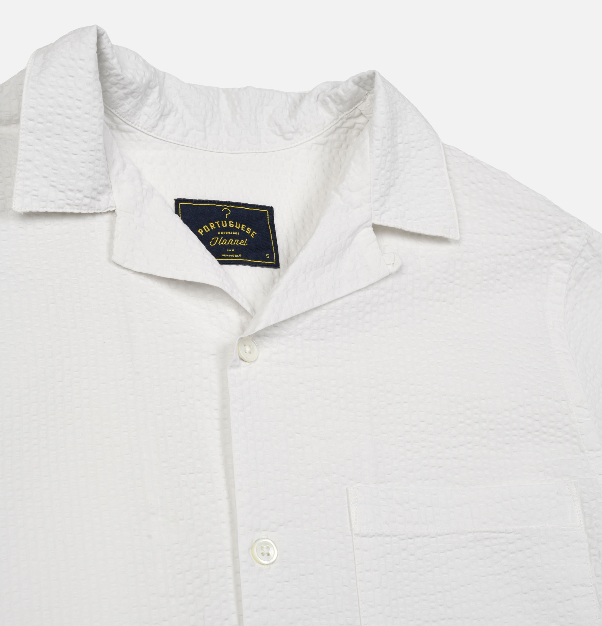 Portuguese Flannel Atlantico Camp White shirt