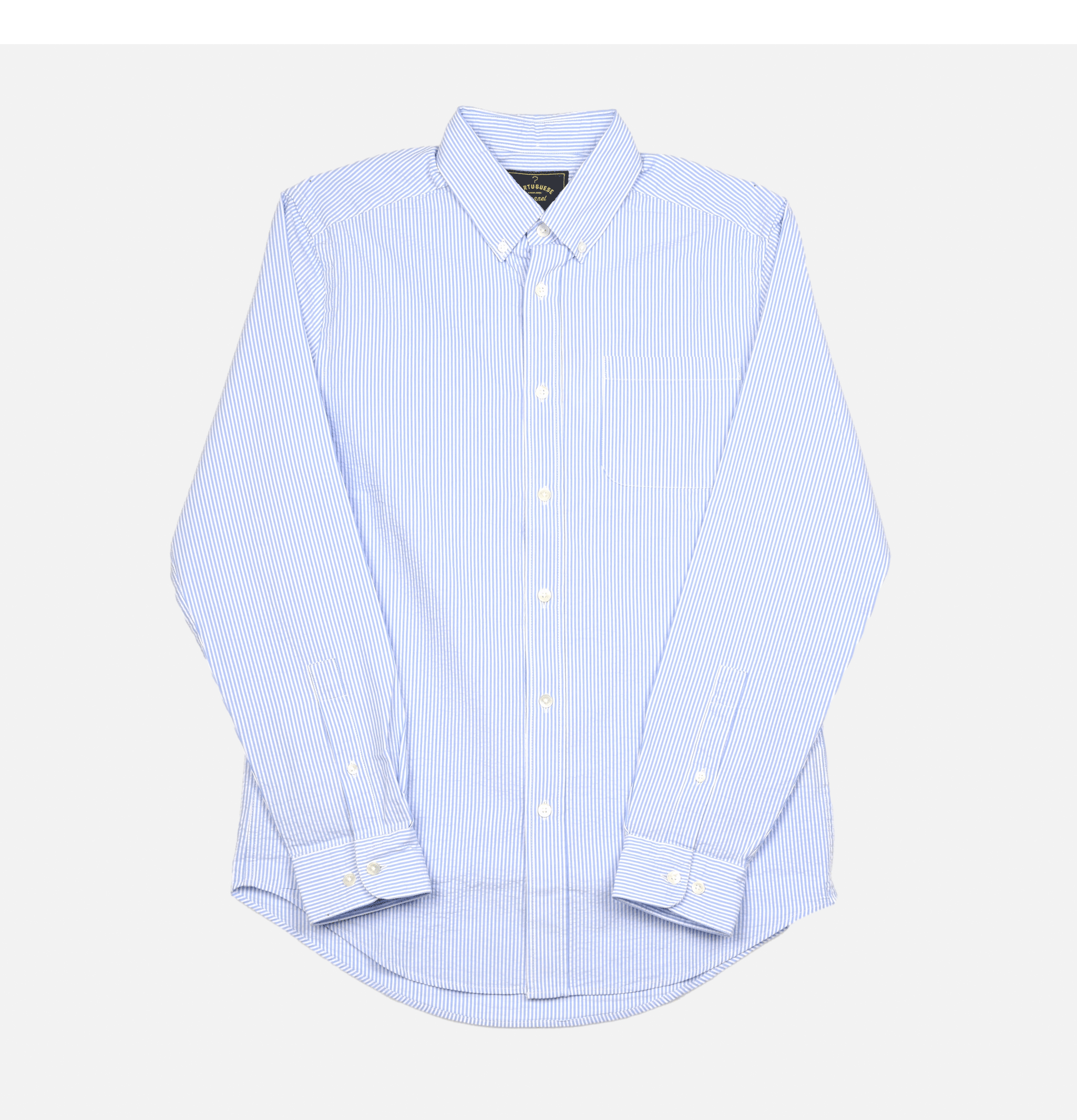 Chemise Portuguese Flannel Atlantico Stripe Bleue