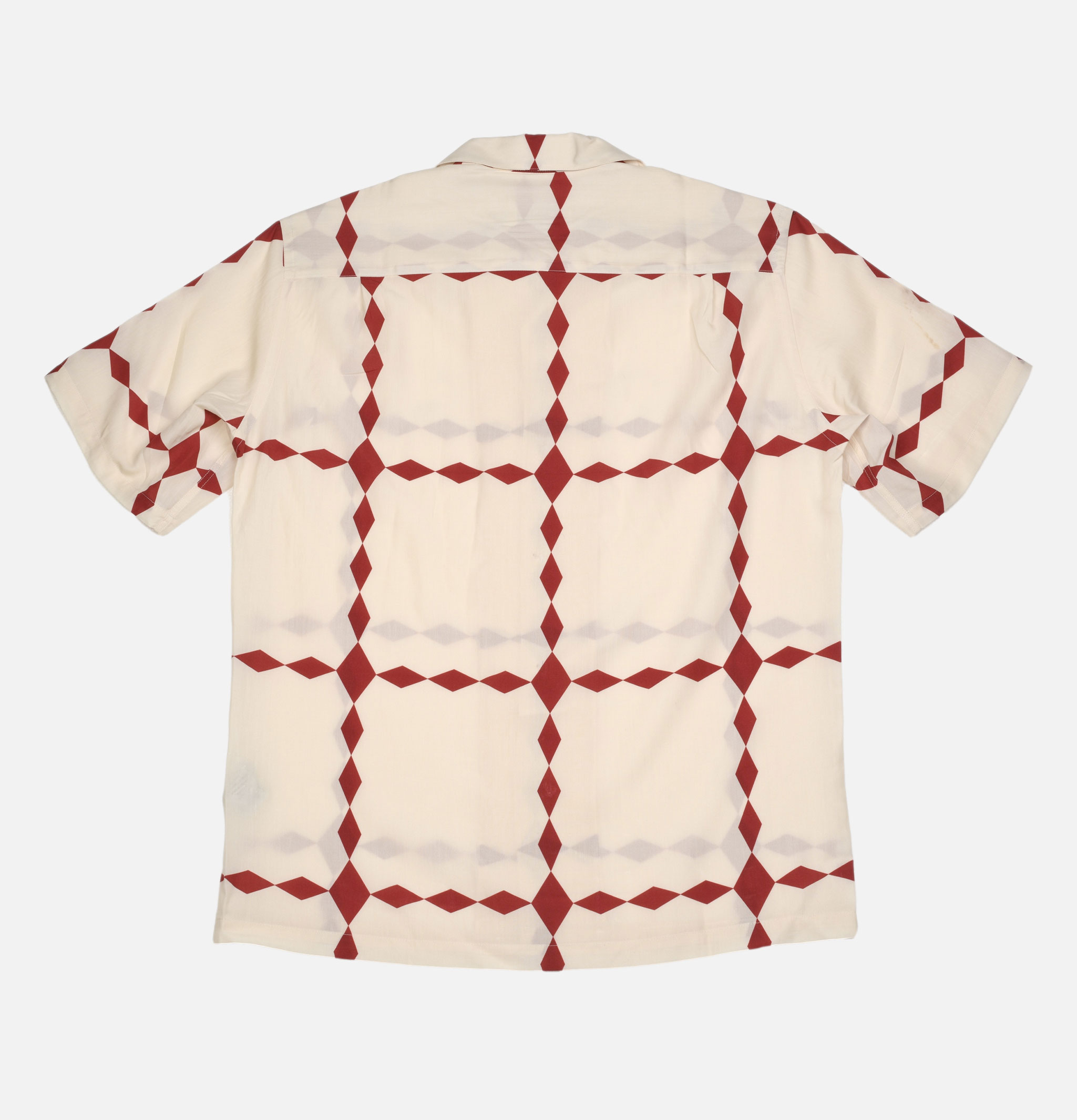 Chemise Portuguese Flannel Diamonds Ecru