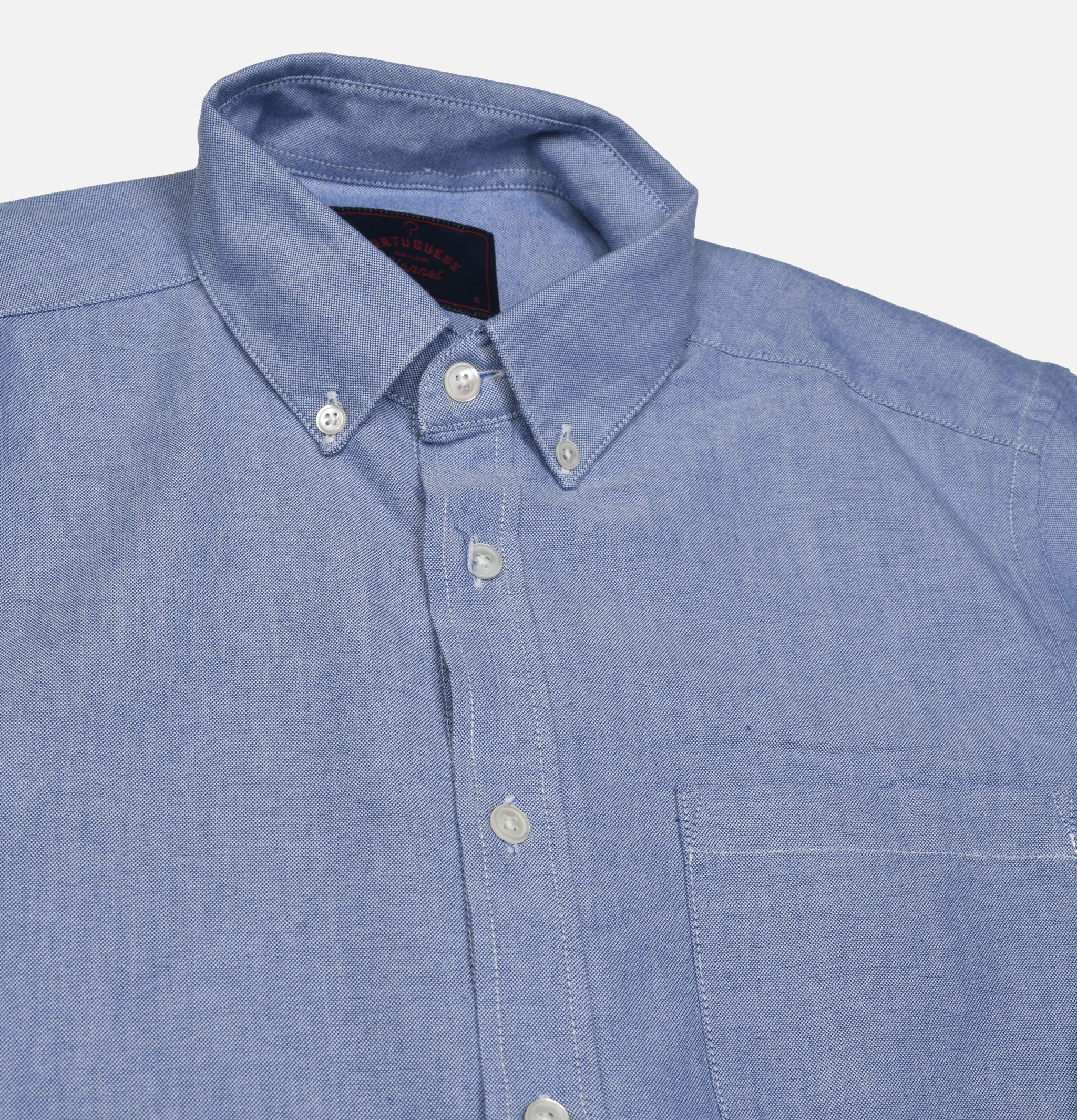 Portuguese Flannel Shirt Belavista Blue.