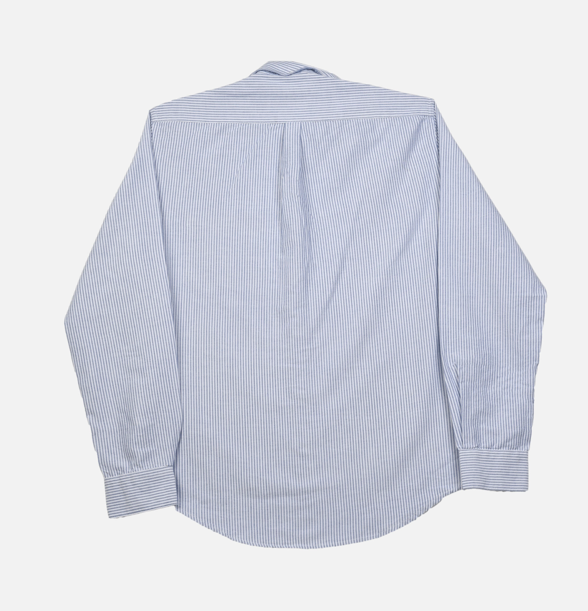 Portuguese Flannel Shirt Belavista Stripe Blue.